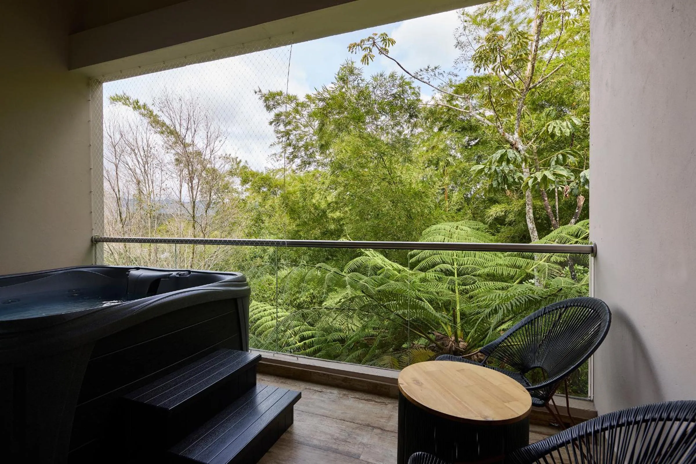 Garden view in Tau House