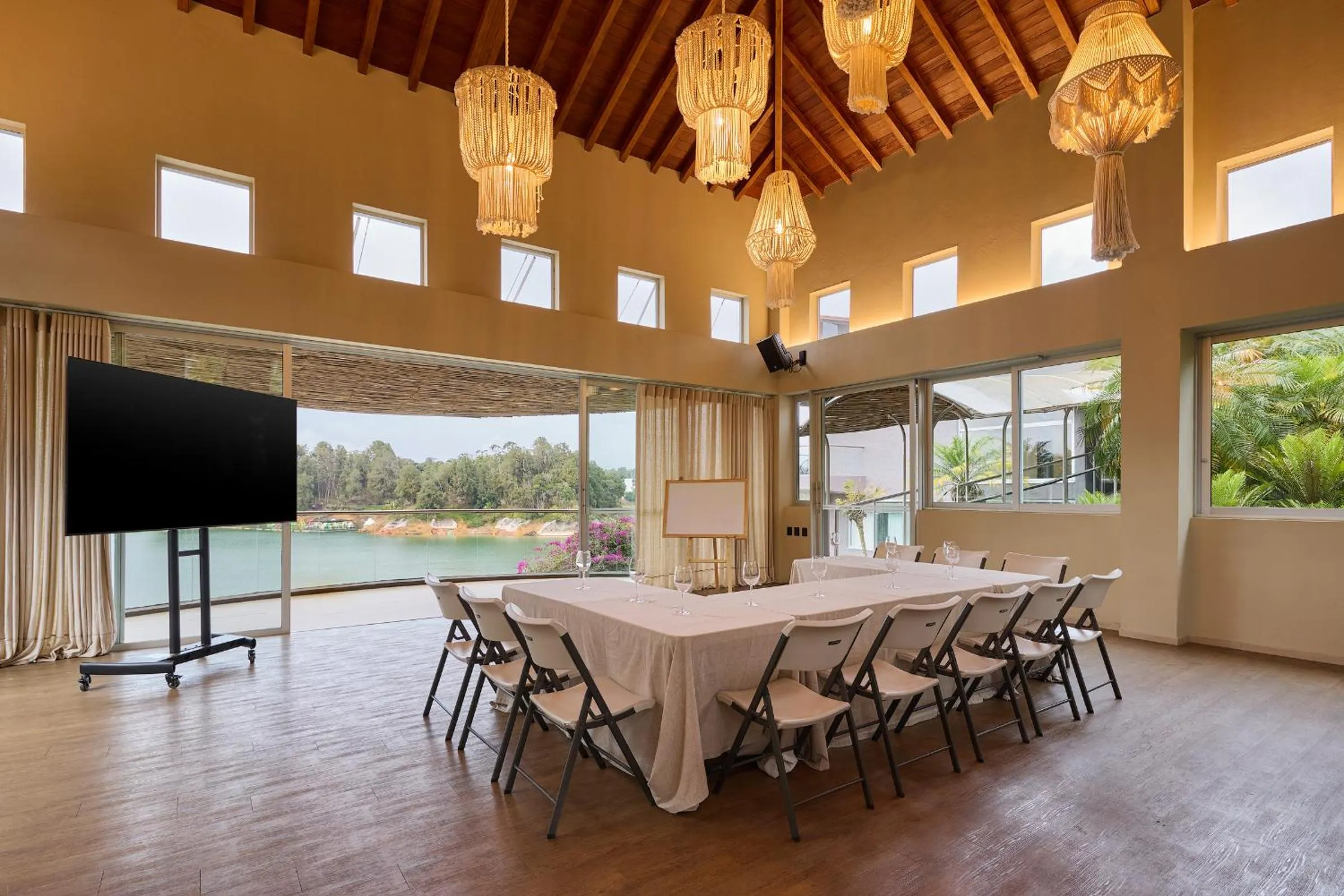 Living room in Tau House