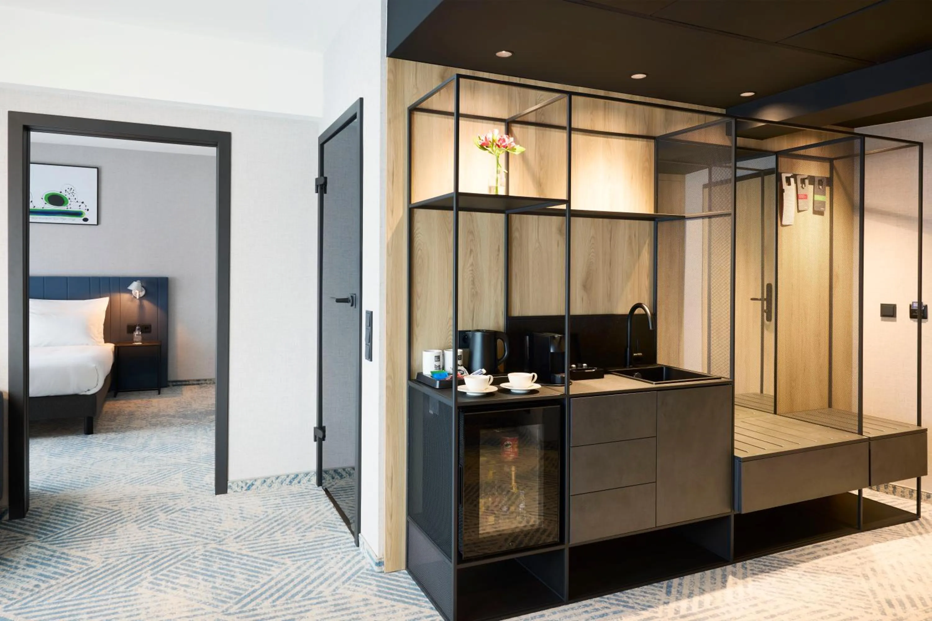 Seating area in Q Hotel Plus Wrocław