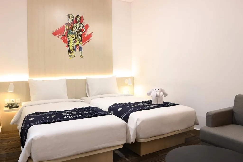 Bed in Cordia Hotel Banjarmasin - Hotel Dalam Bandara