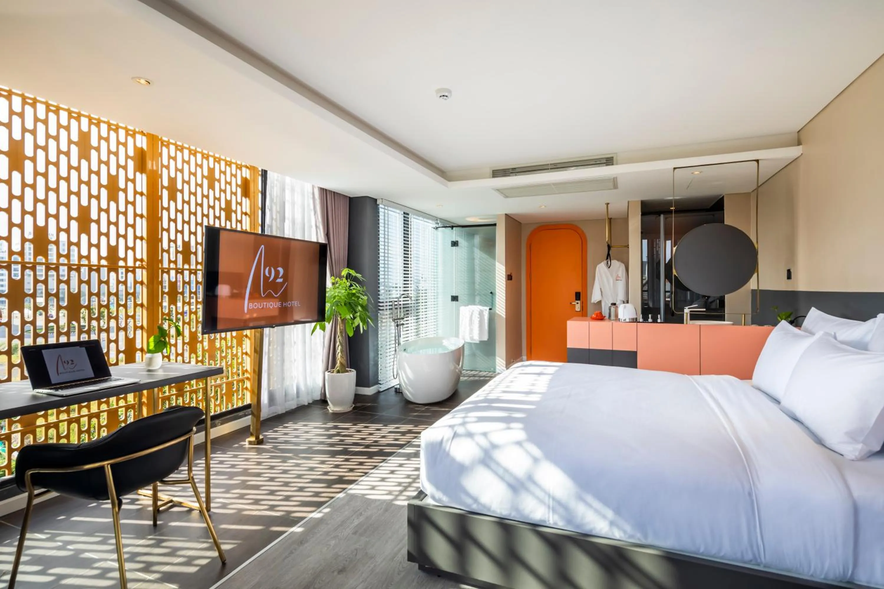 Photo of the whole room, Bed in M92 Boutique Da Nang Beach Hotel
