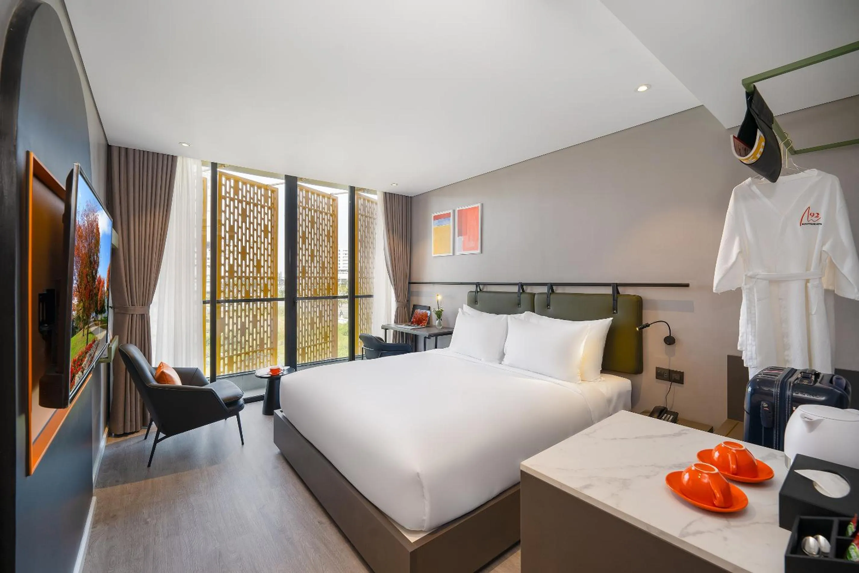 Photo of the whole room, Bed in M92 Boutique Da Nang Beach Hotel