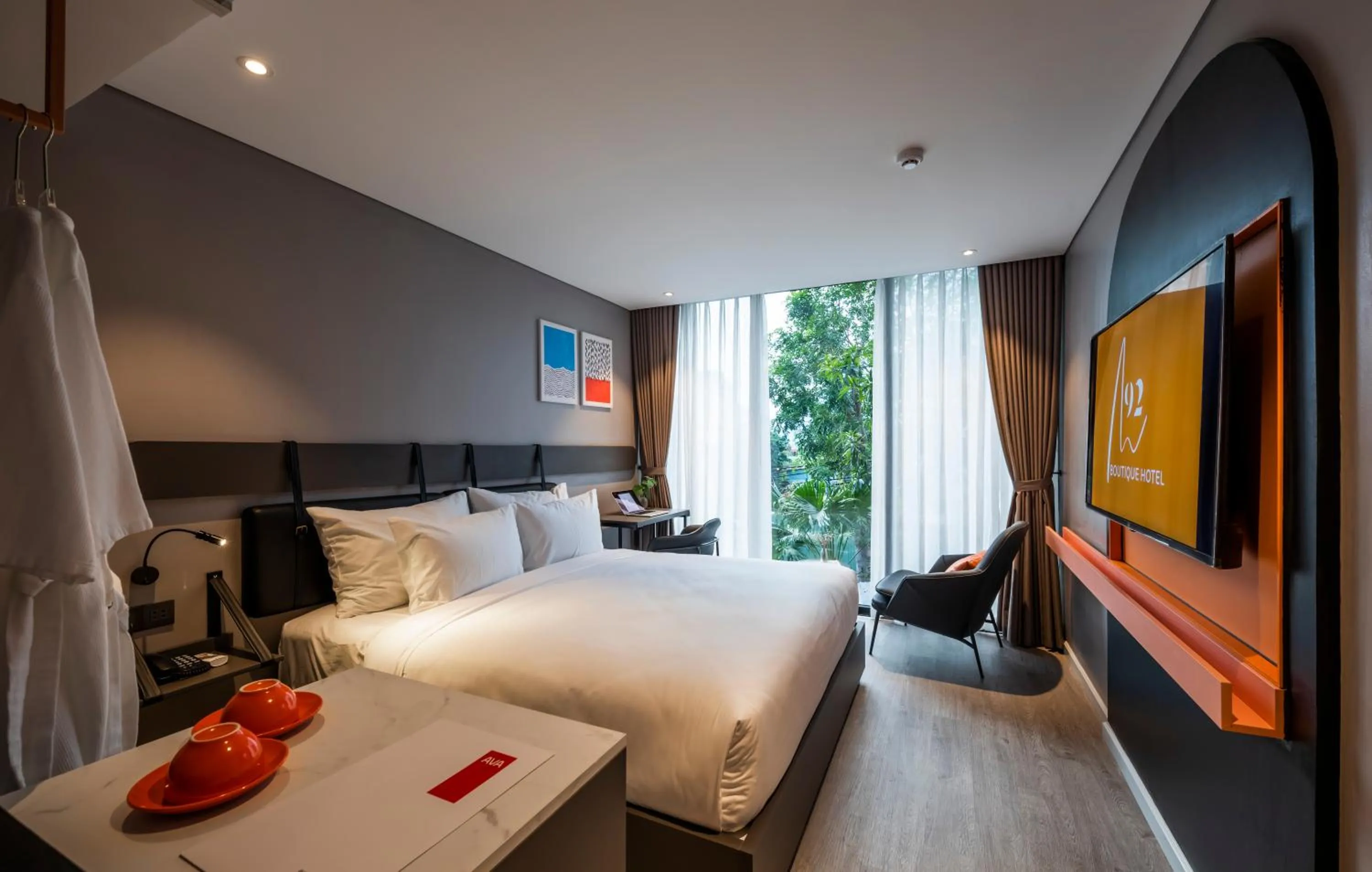 Bed in M92 Boutique Da Nang Beach Hotel