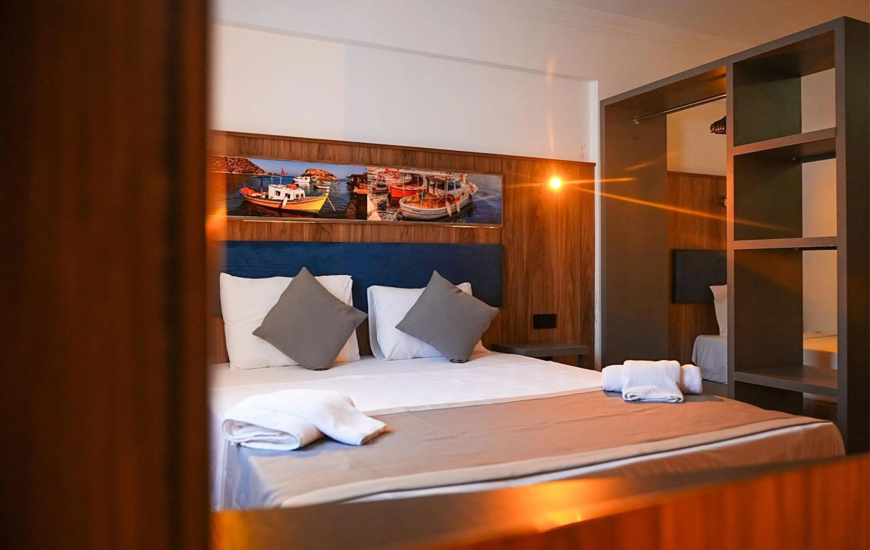 Bed in Smart City Suites Hotel Bodrum