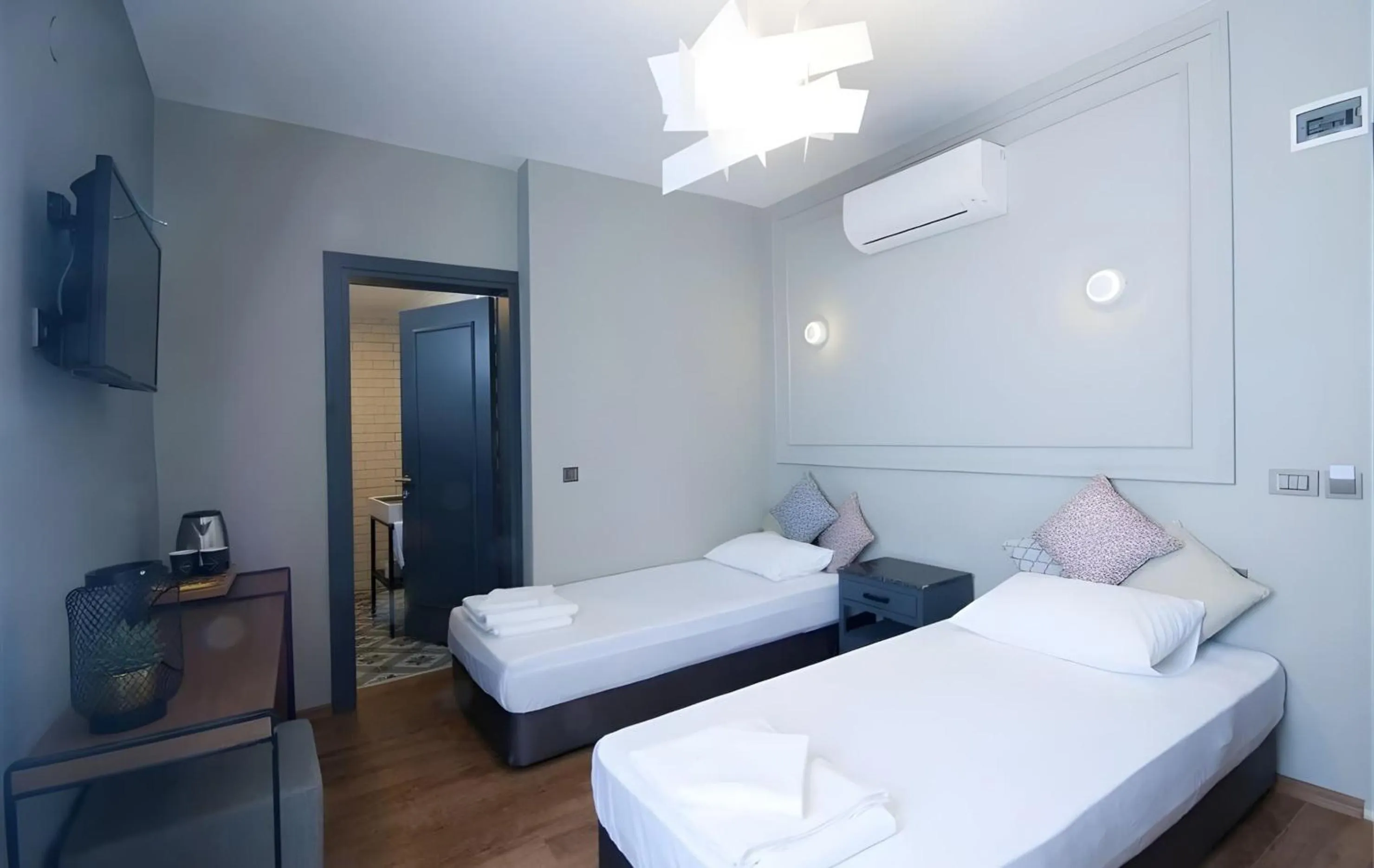Bed in Smart City Suites Hotel Bodrum