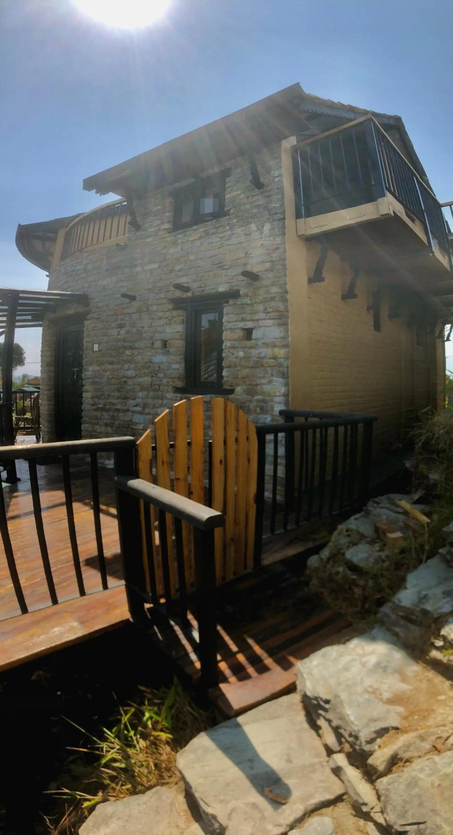 Balcony/Terrace in Bhanjyang Village Lodge