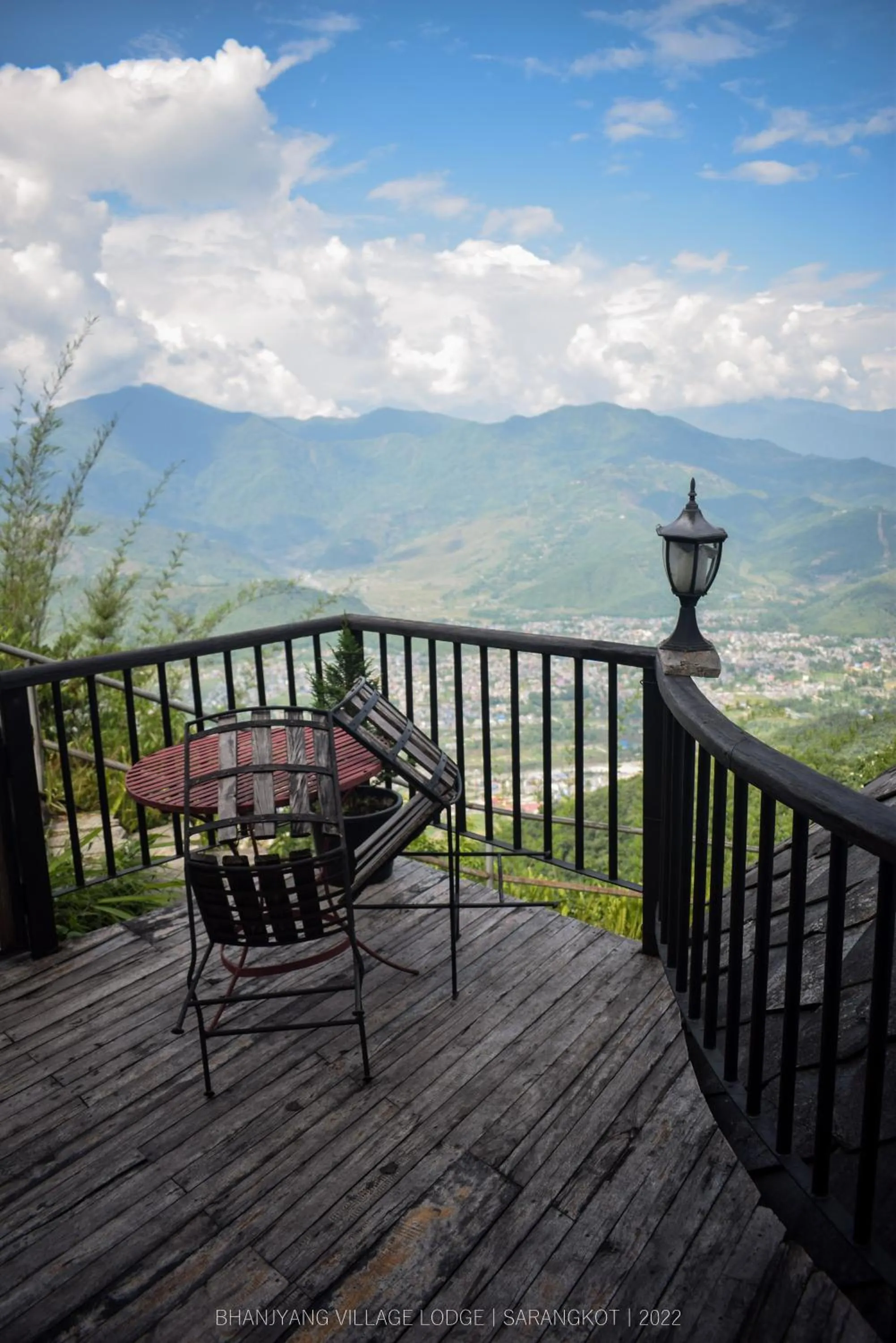 Balcony/Terrace in Bhanjyang Village Lodge