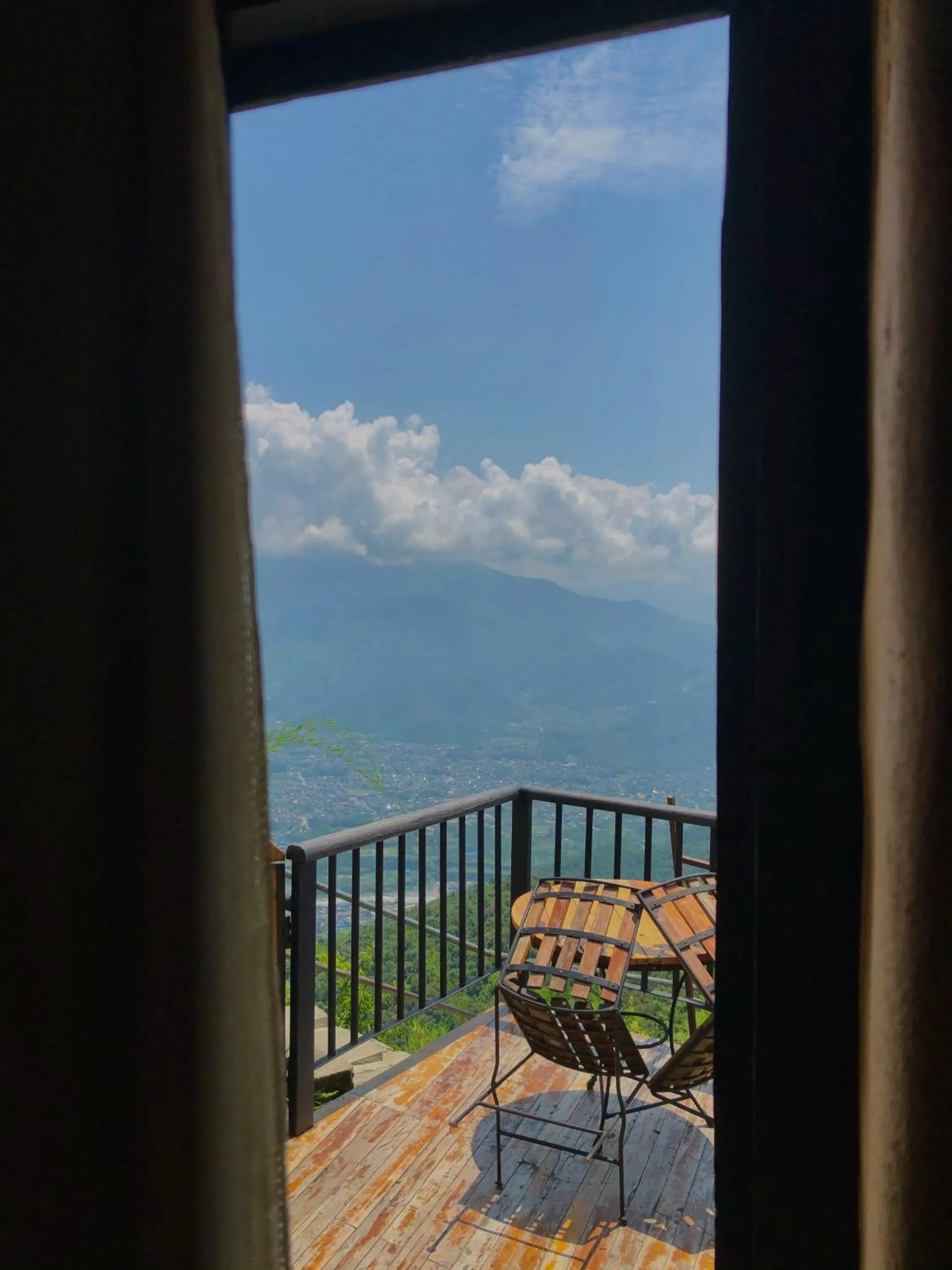 Patio in Bhanjyang Village Lodge
