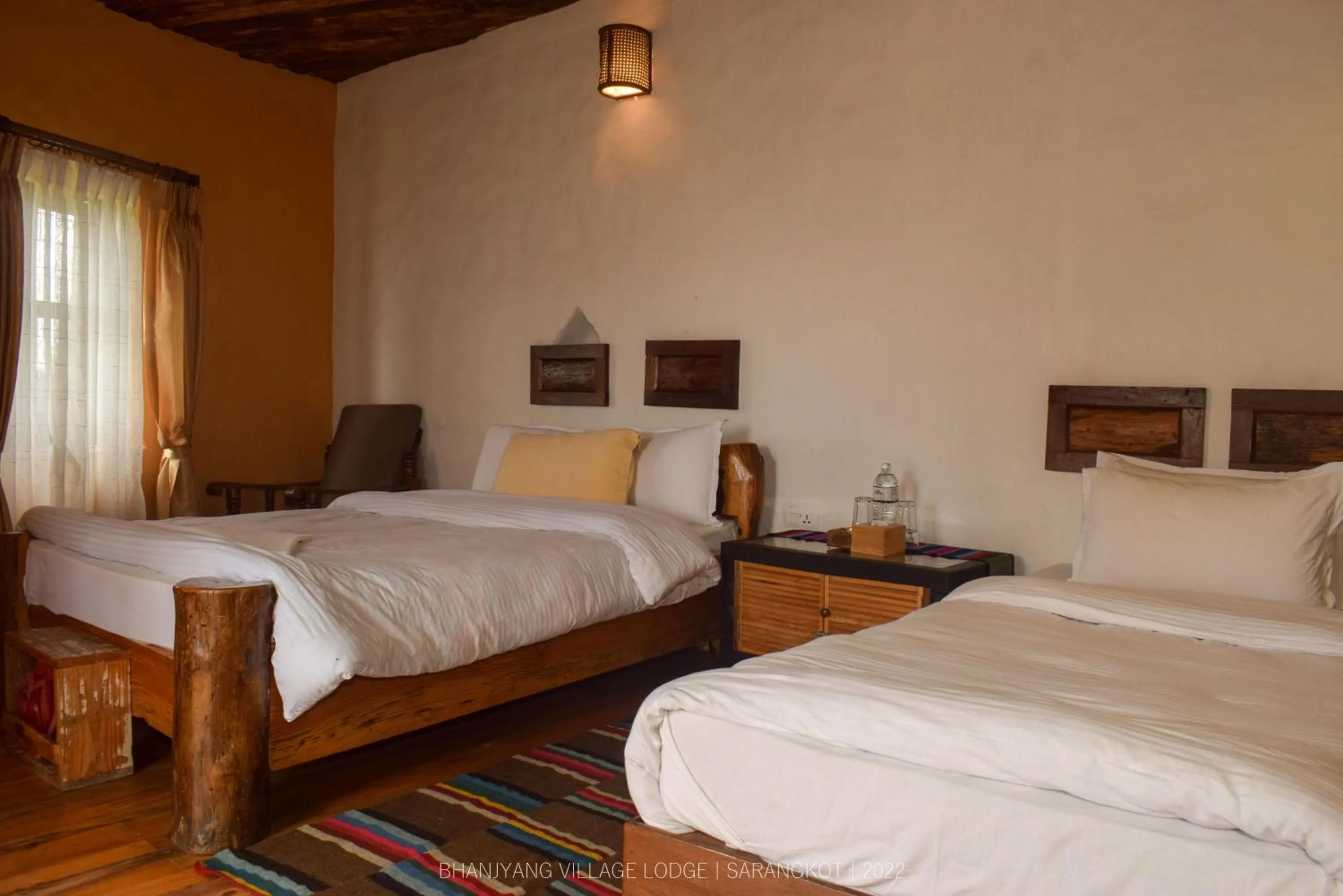 Bedroom, Bed in Bhanjyang Village Lodge