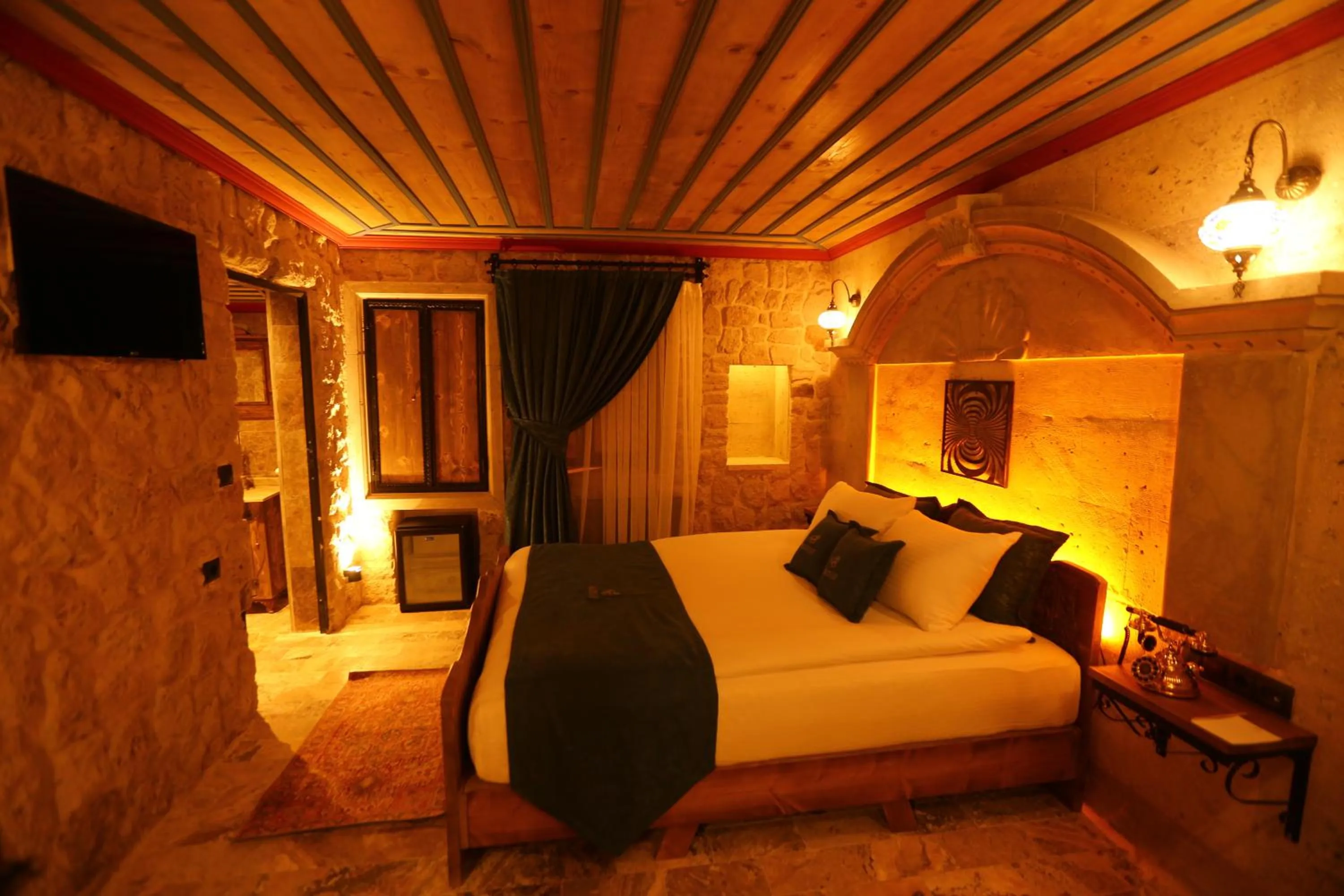 Bed in Akritis Cappadocia House