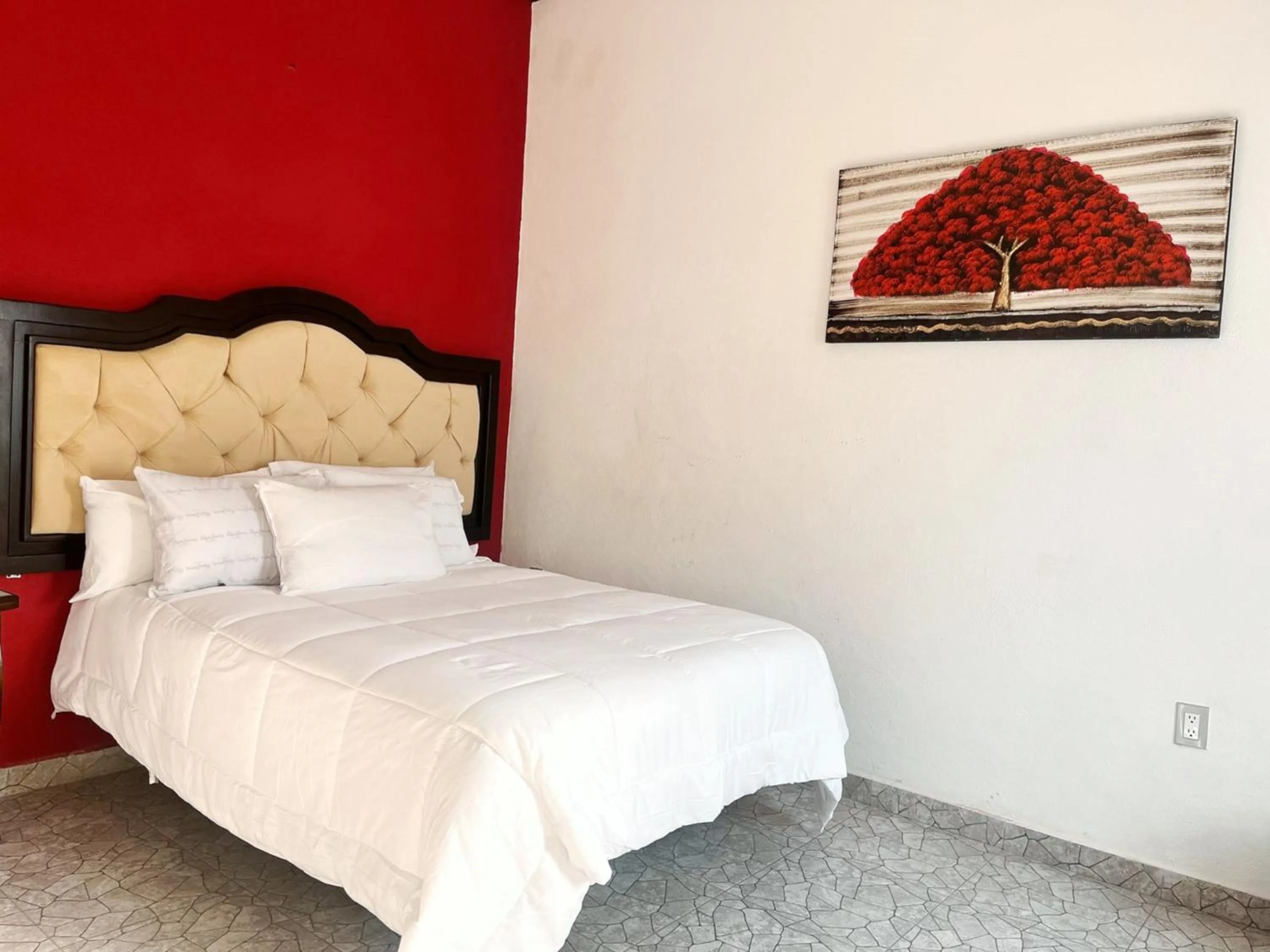 Bed in Hotel Peña Florencia