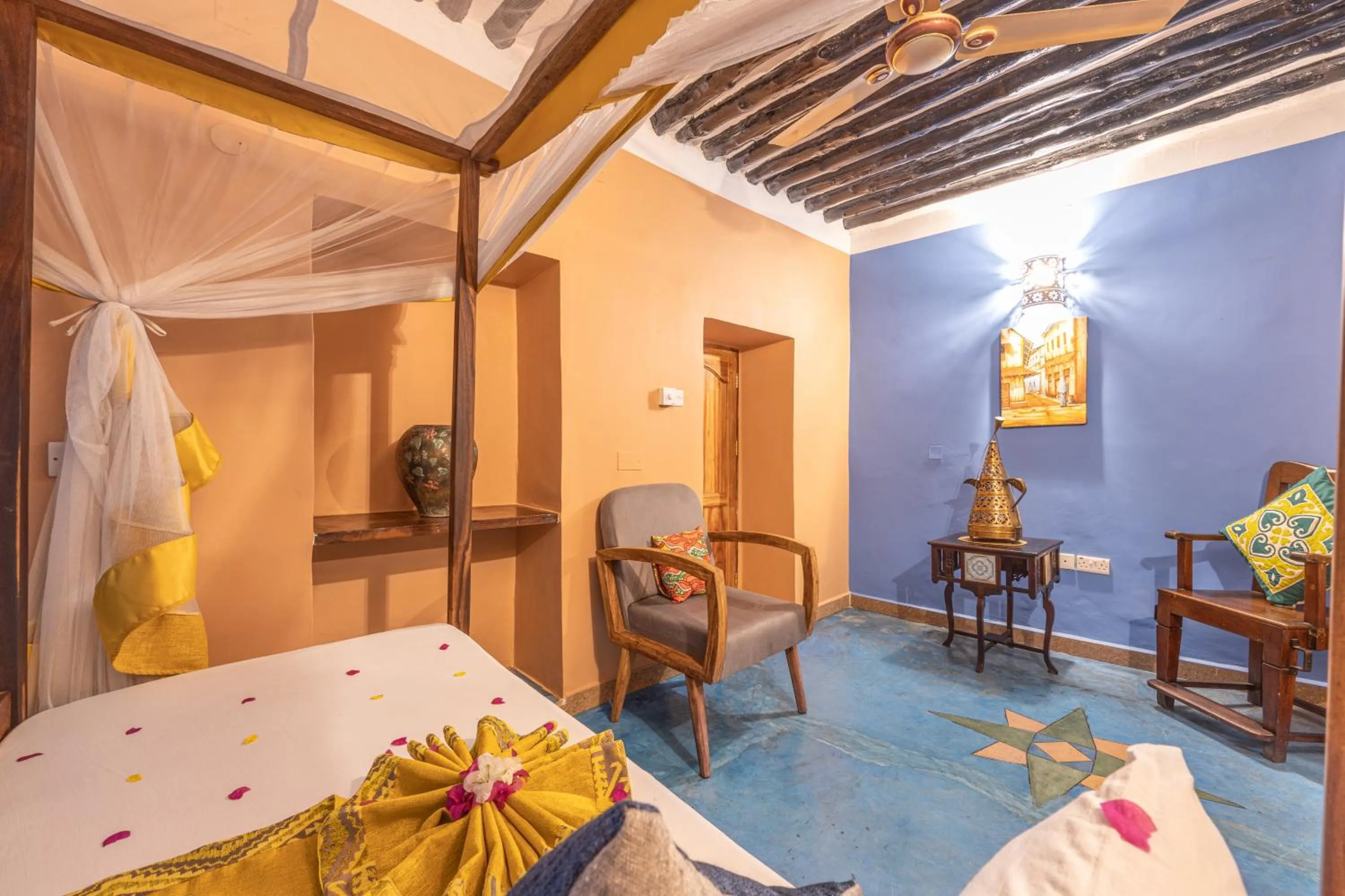 Seating area, Bed in Shaba Boutique Hotel