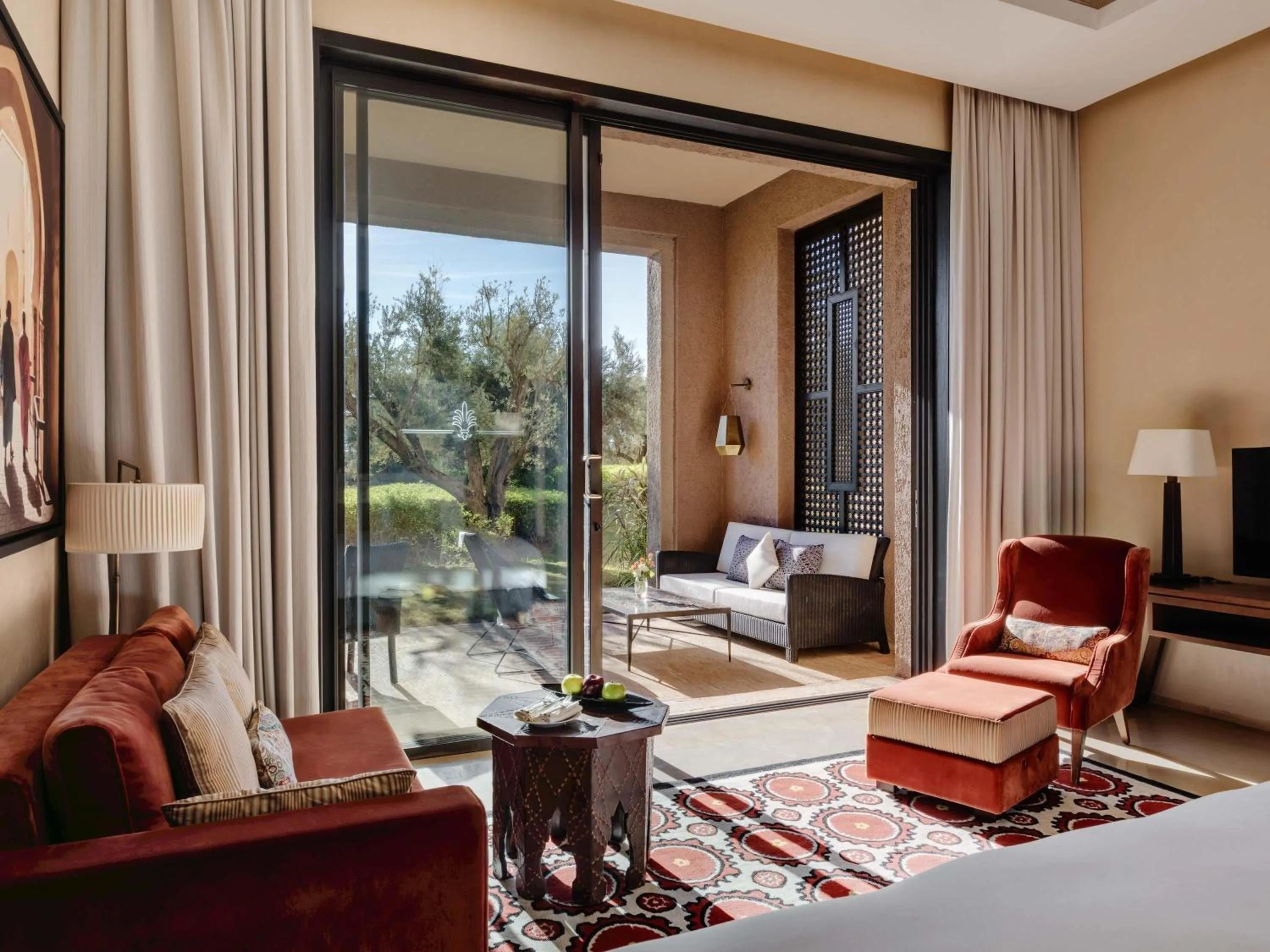 Bedroom, Bed in Fairmont Royal Palm Marrakech