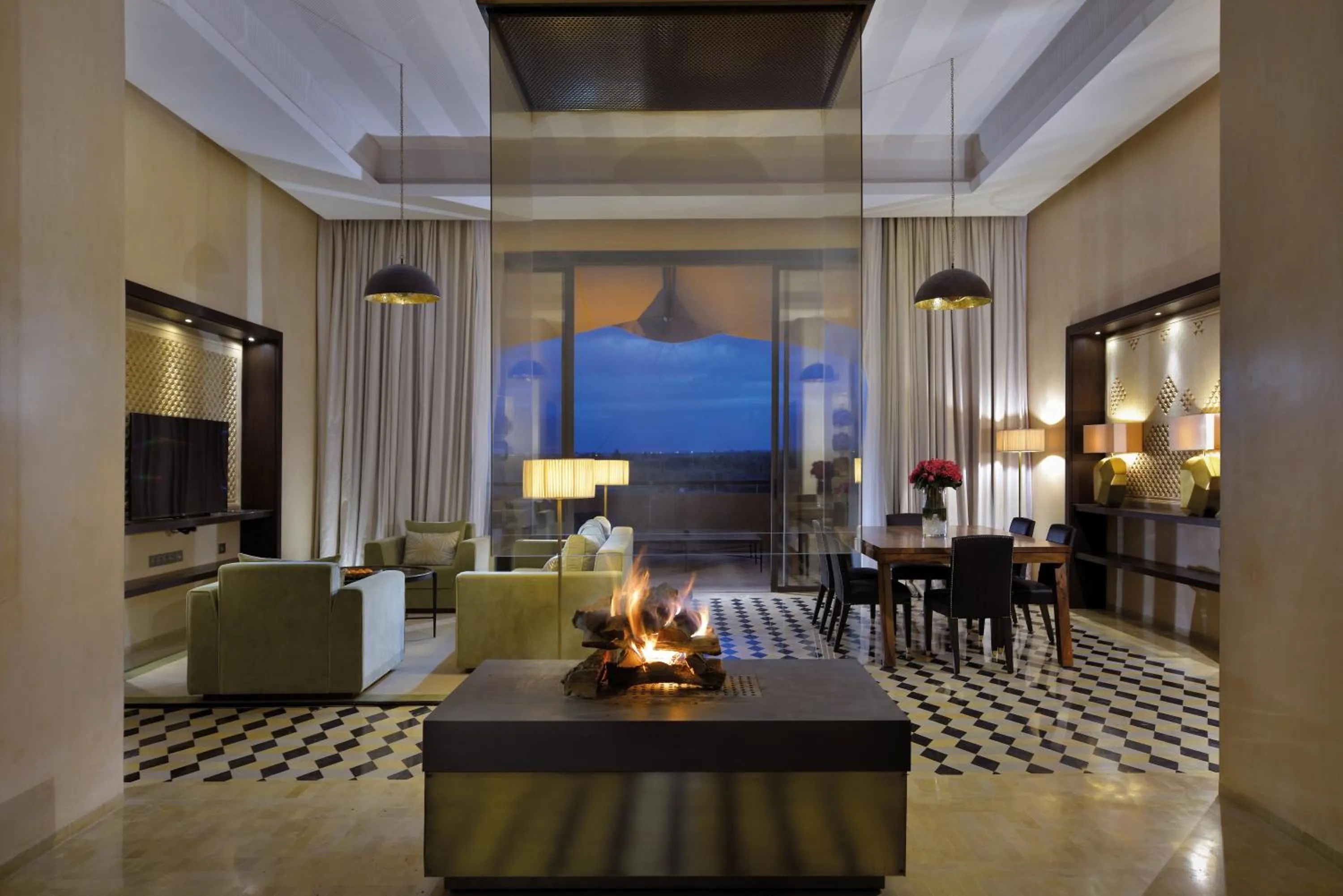 Living room in Fairmont Royal Palm Marrakech