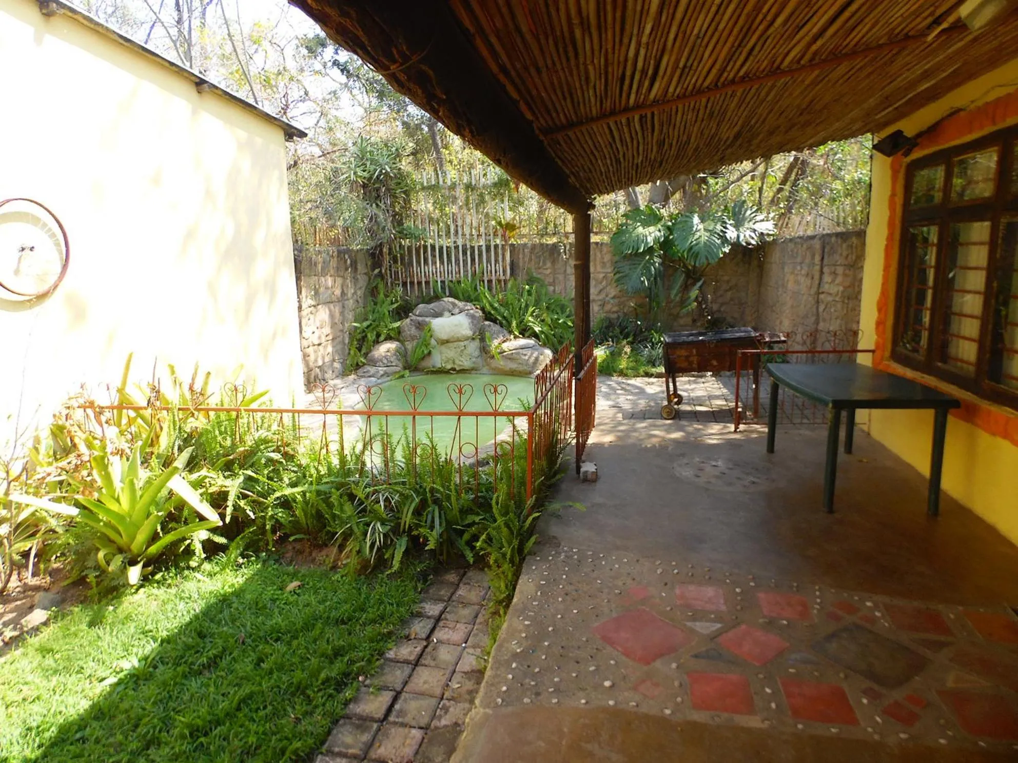 Patio in Hazyview Country Cottages