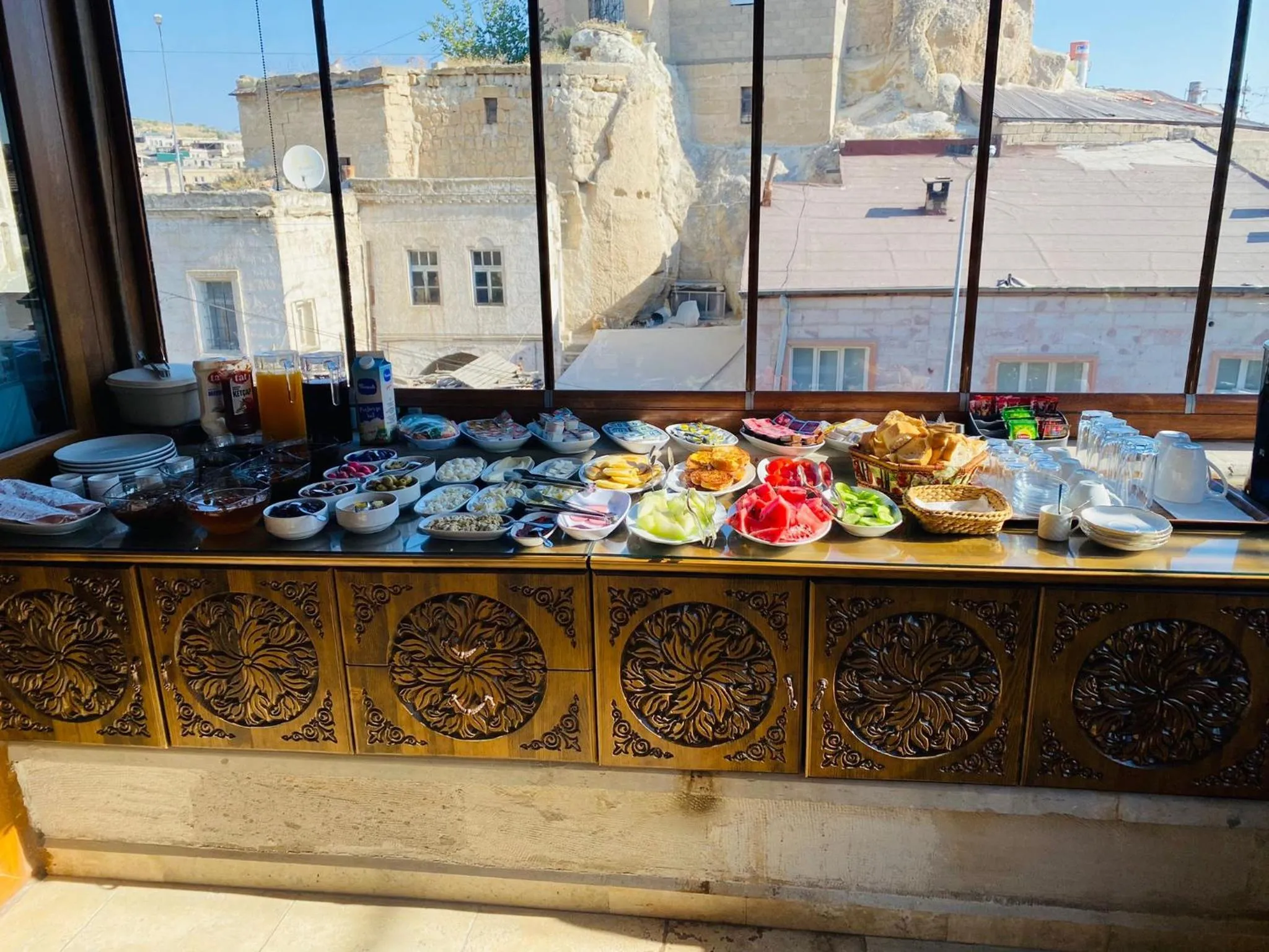Breakfast in Kaya Konak Cave