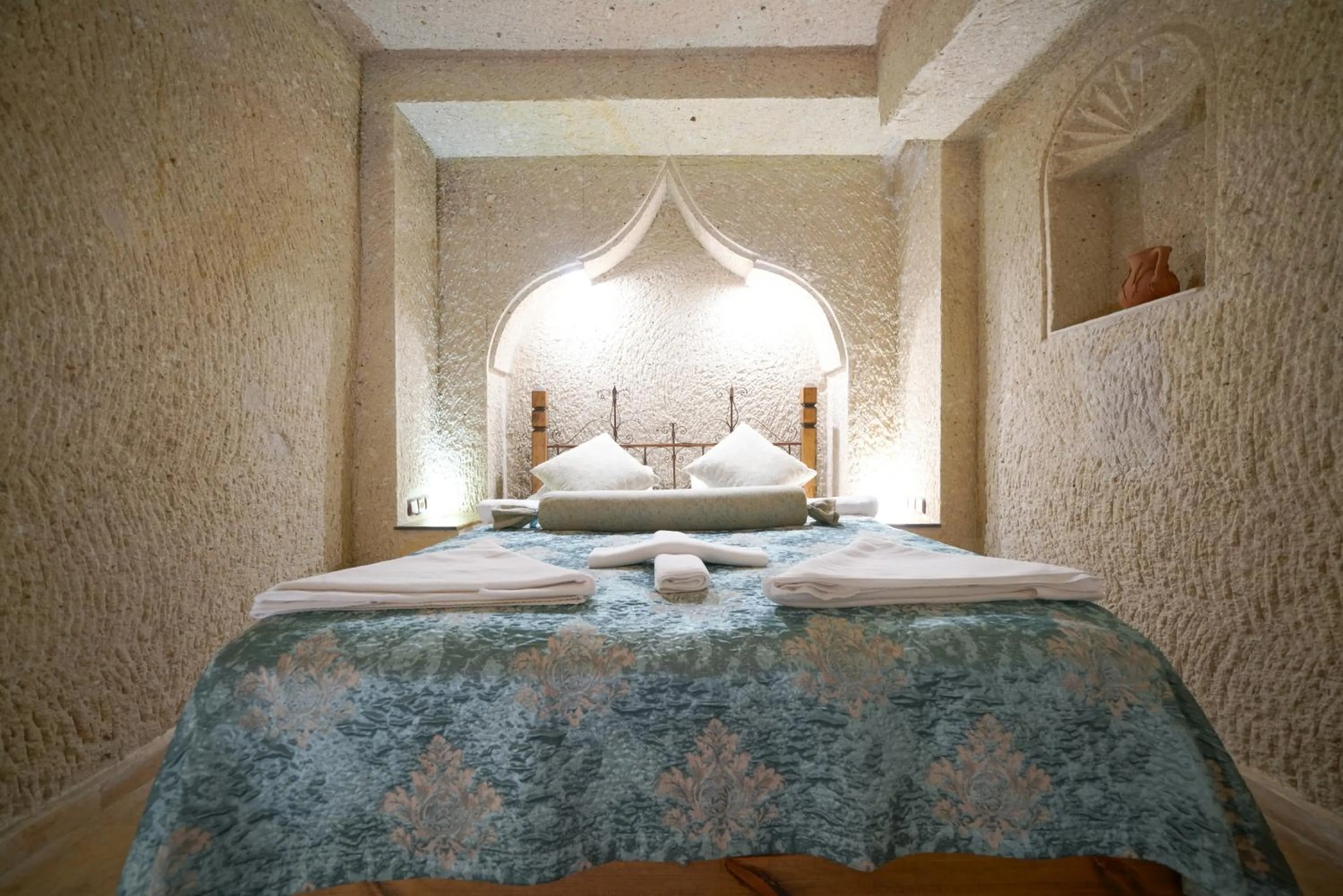 Bed in Kaya Konak Cave