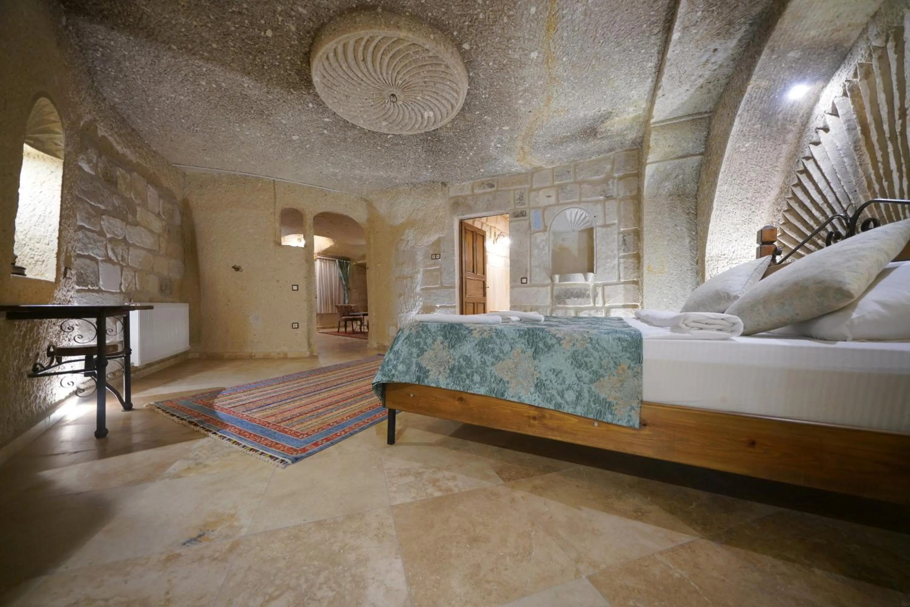 Bed in Kaya Konak Cave