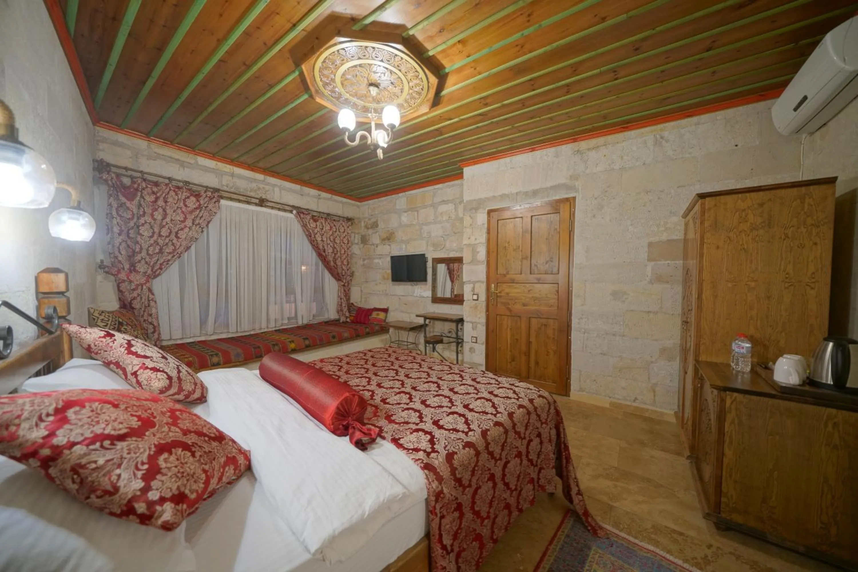 Bed in Kaya Konak Cave