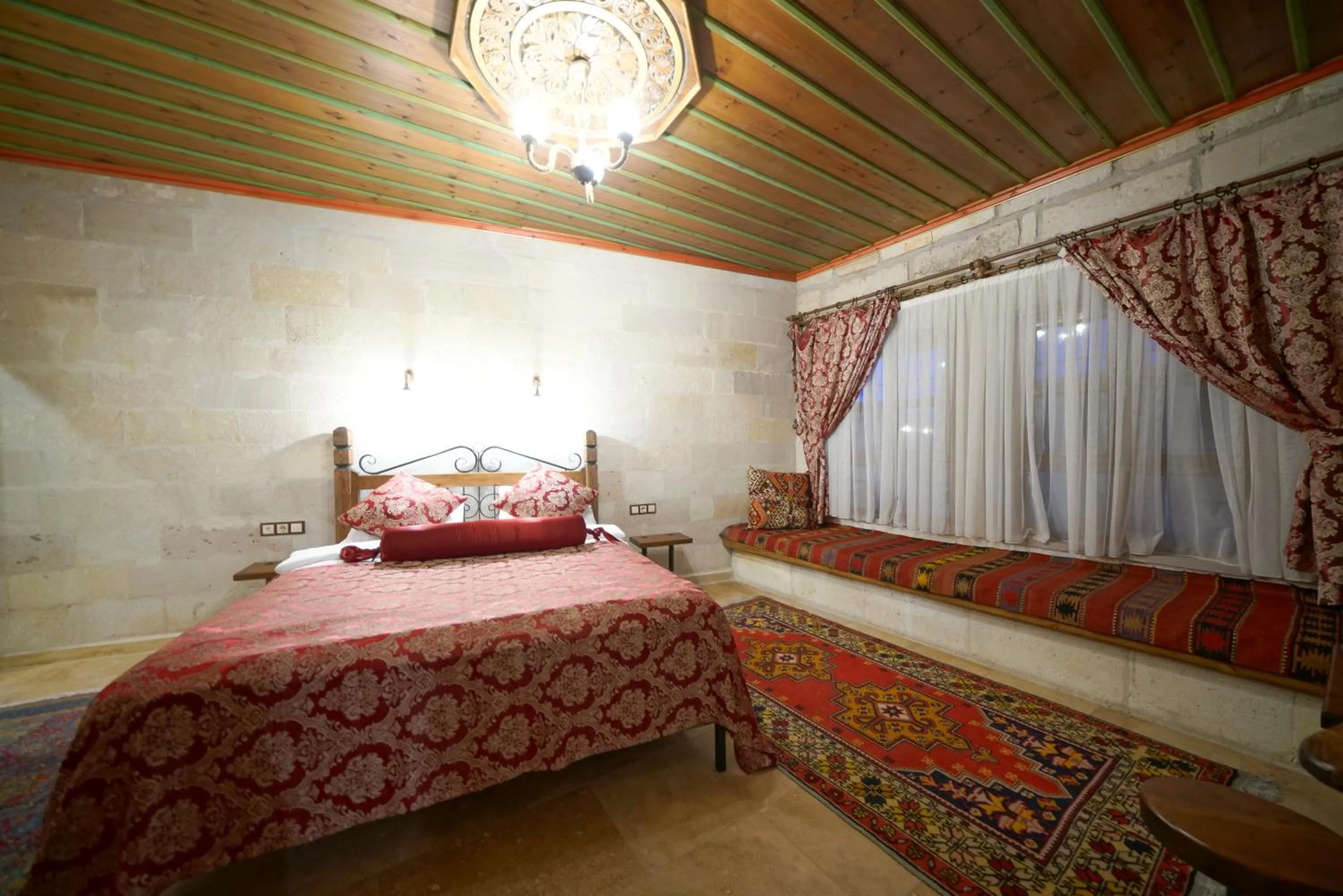 Bed in Kaya Konak Cave