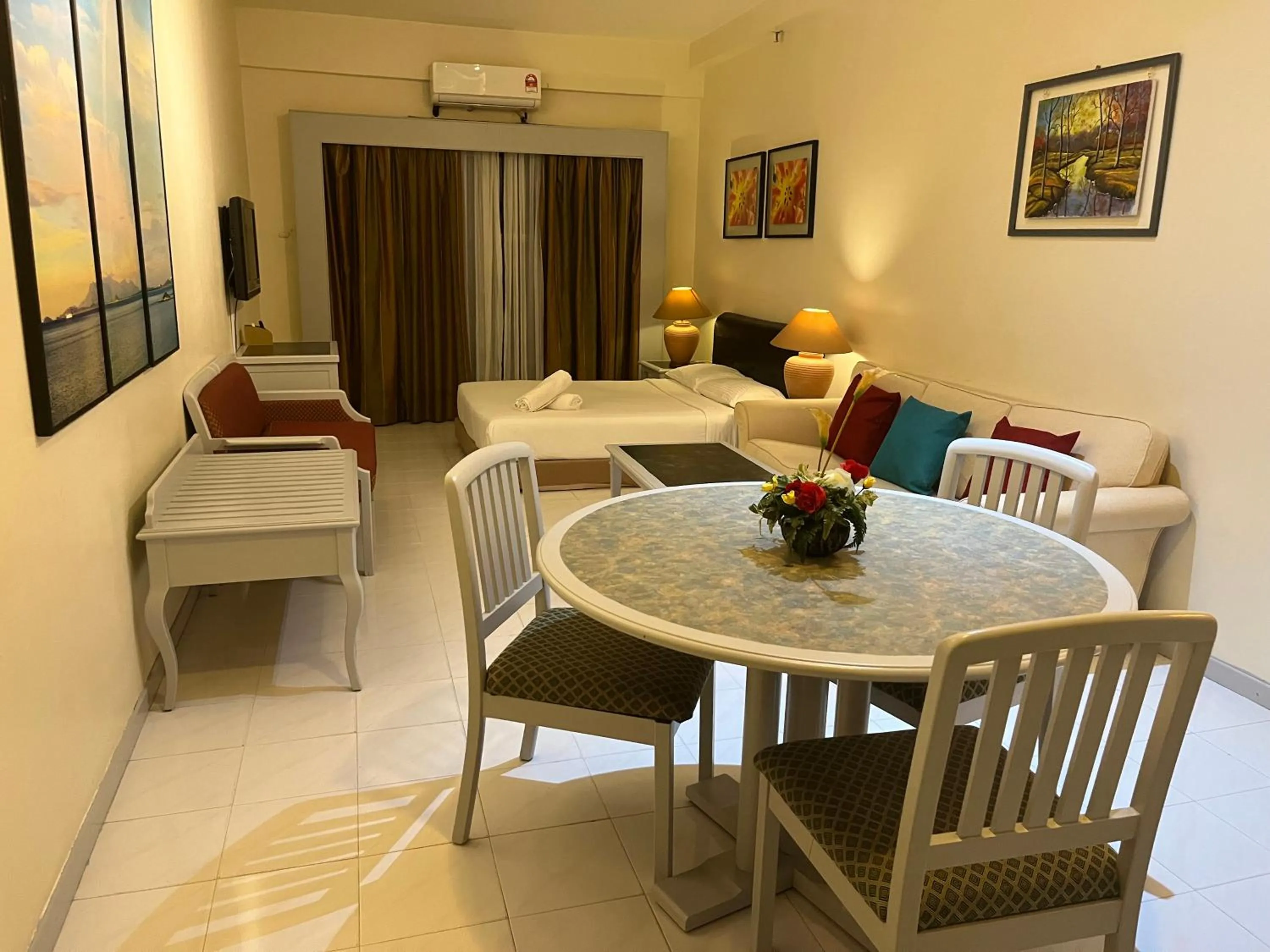 Living room in Paradise by the Sea in Penang by Veron at Rainbow Paradise