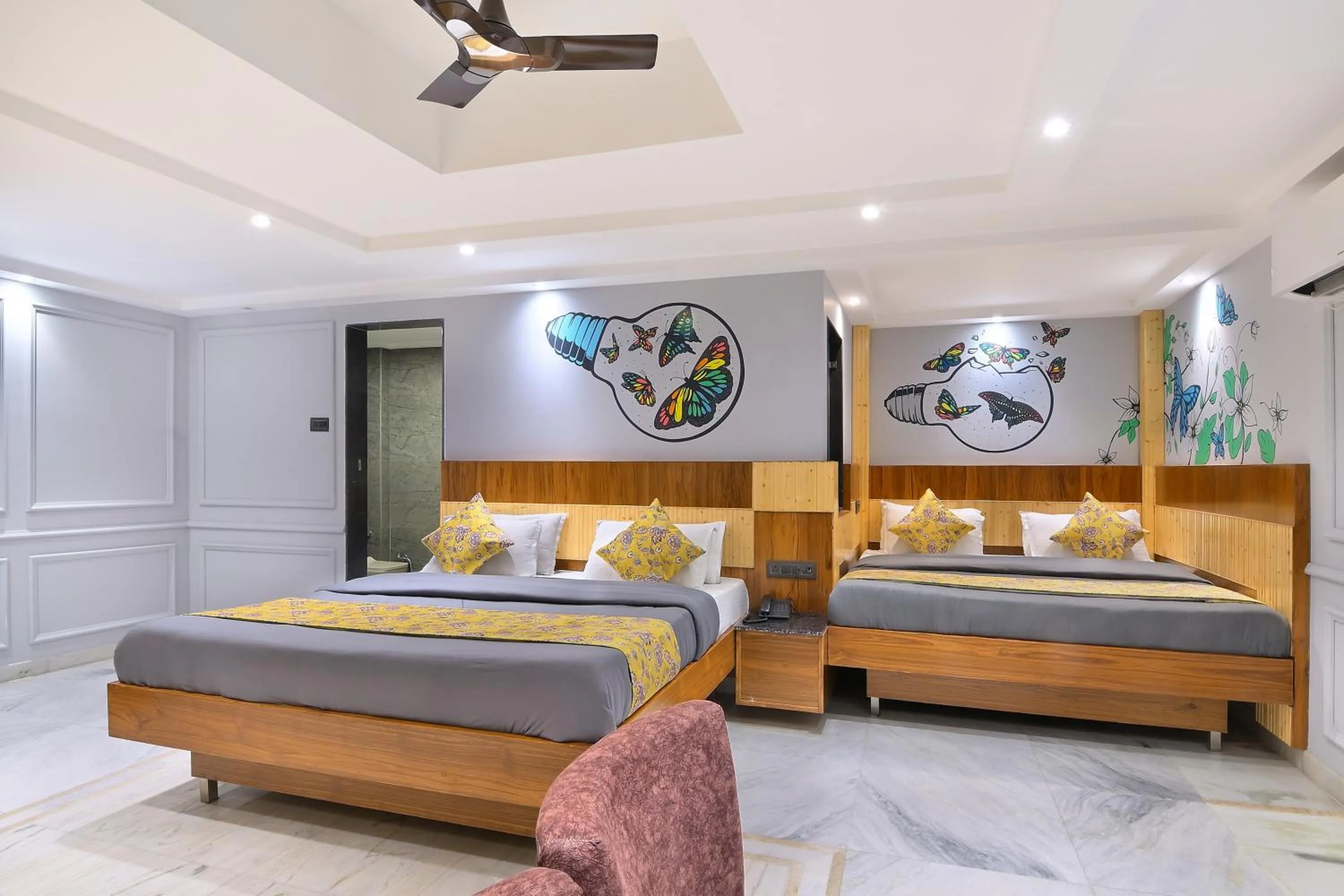 Photo of the whole room, Bed in Hotel Cottage Yes Please New Delhi