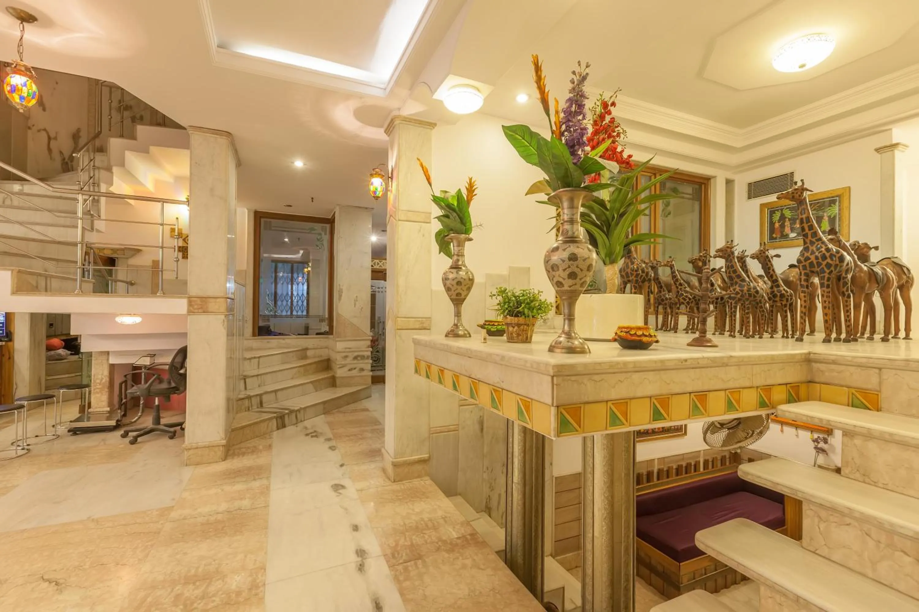 Lobby or reception in Hotel Cottage Yes Please New Delhi