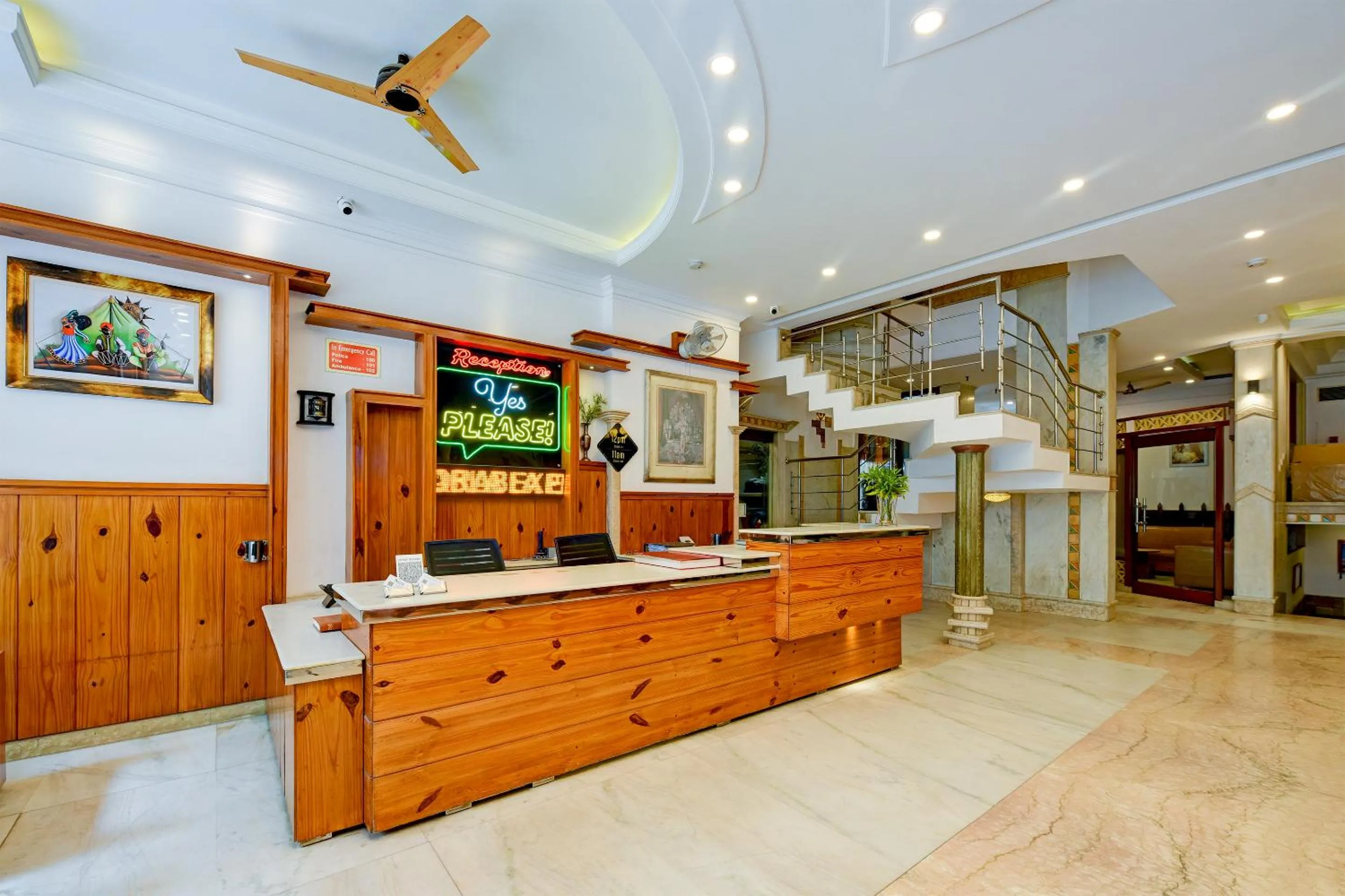 Lobby or reception in Hotel Cottage Yes Please New Delhi