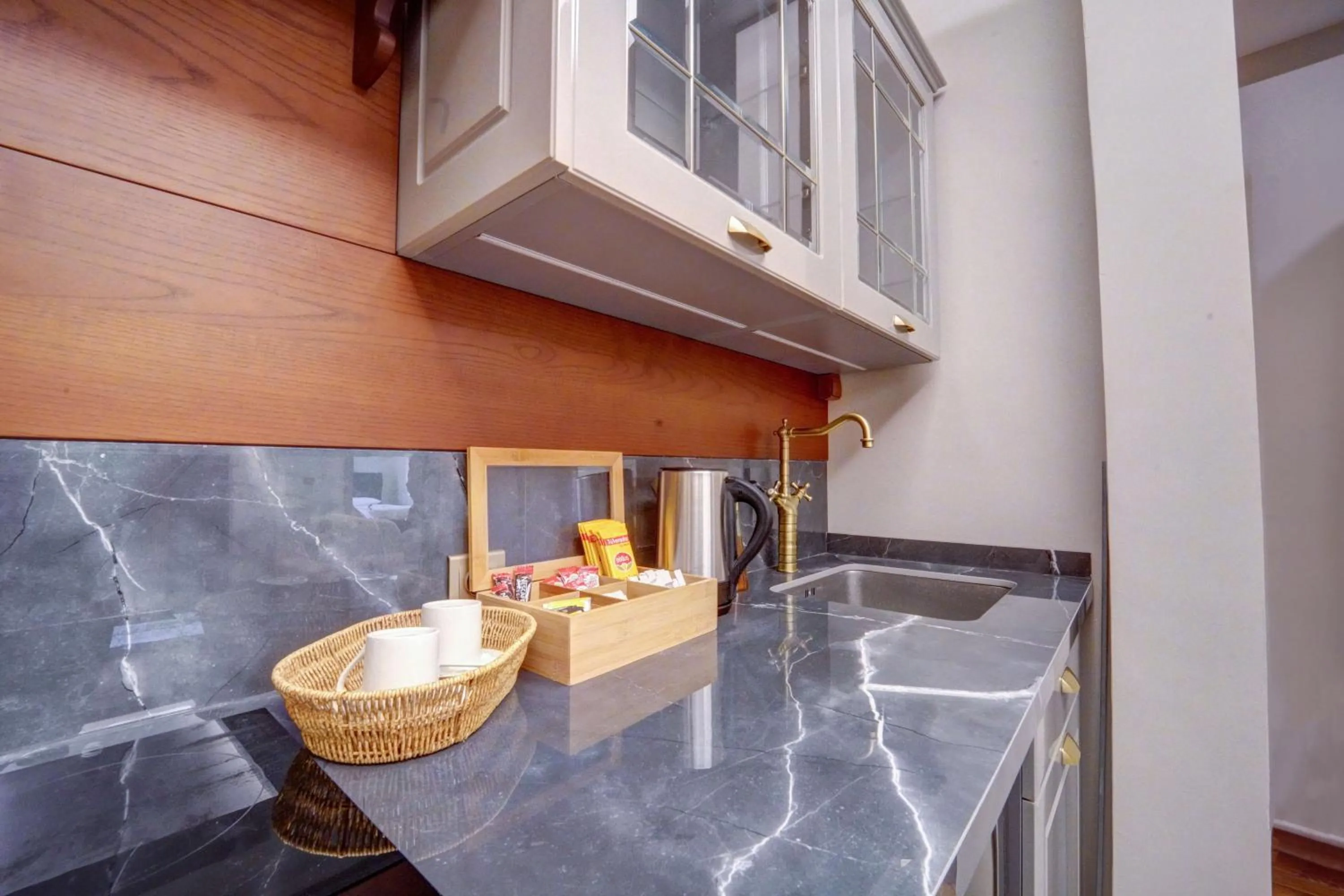 Kitchen or kitchenette in Kerem ile Aslı Butik Hotel