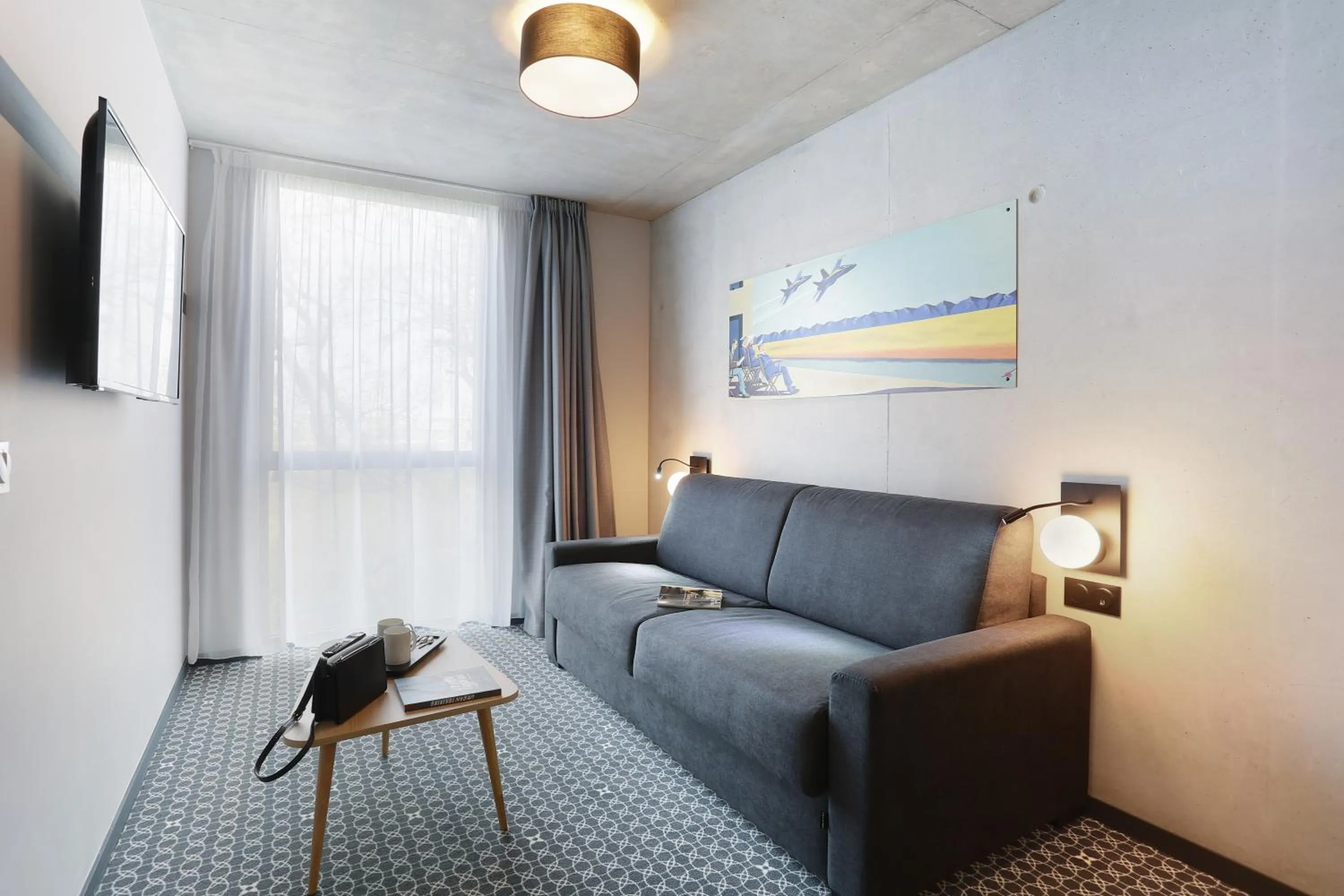 Living room in Appart Hotel Odalys City Toulouse Blagnac Aéroport