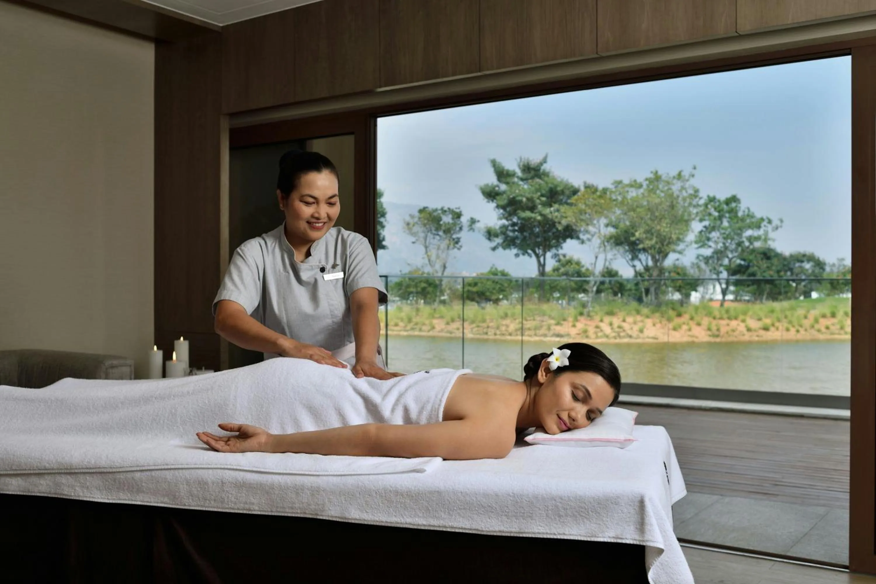 Spa and wellness centre/facilities in JW Marriott Hotel Bengaluru Prestige Golfshire Resort & Spa