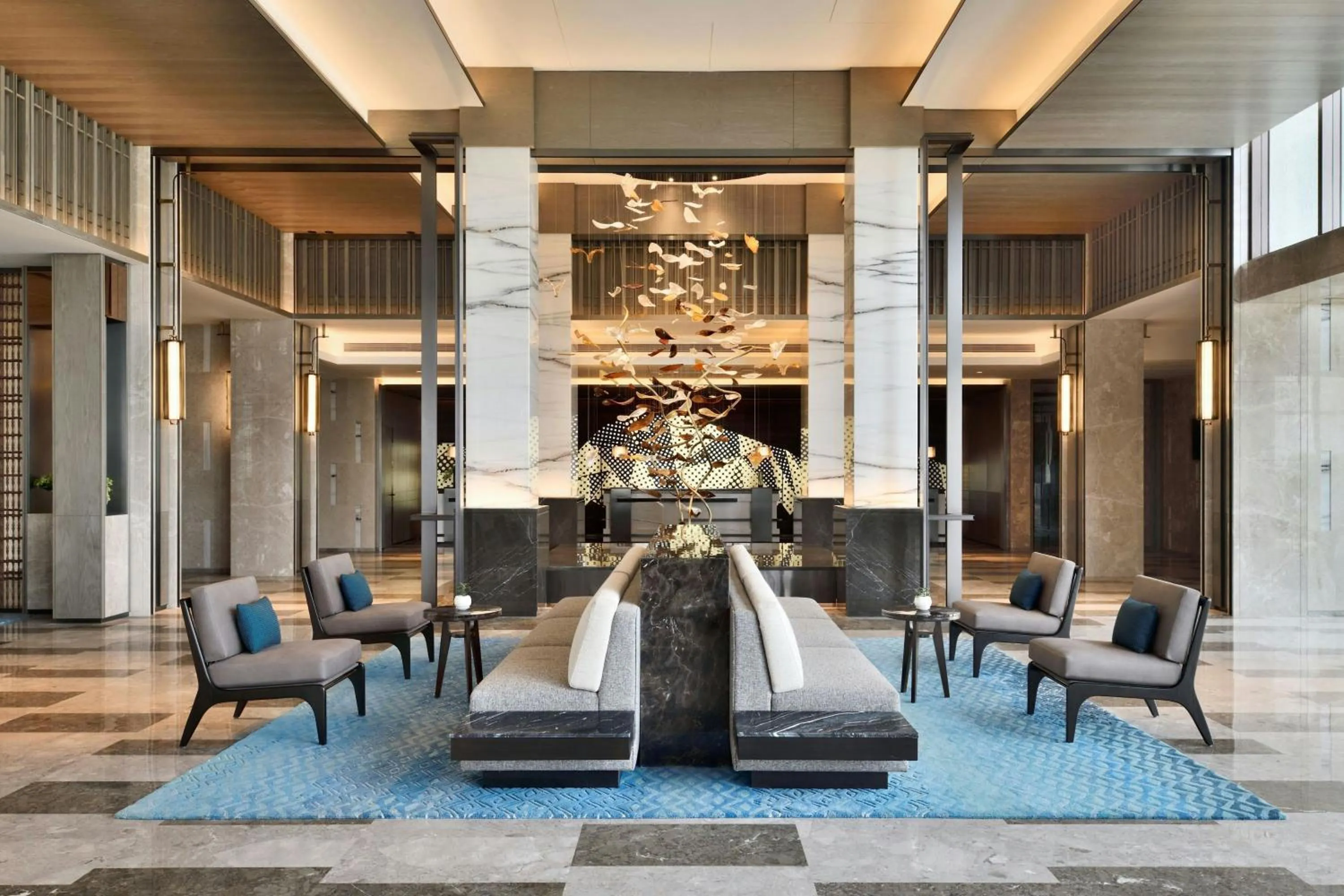 Lobby or reception in JW Marriott Hotel Bengaluru Prestige Golfshire Resort & Spa