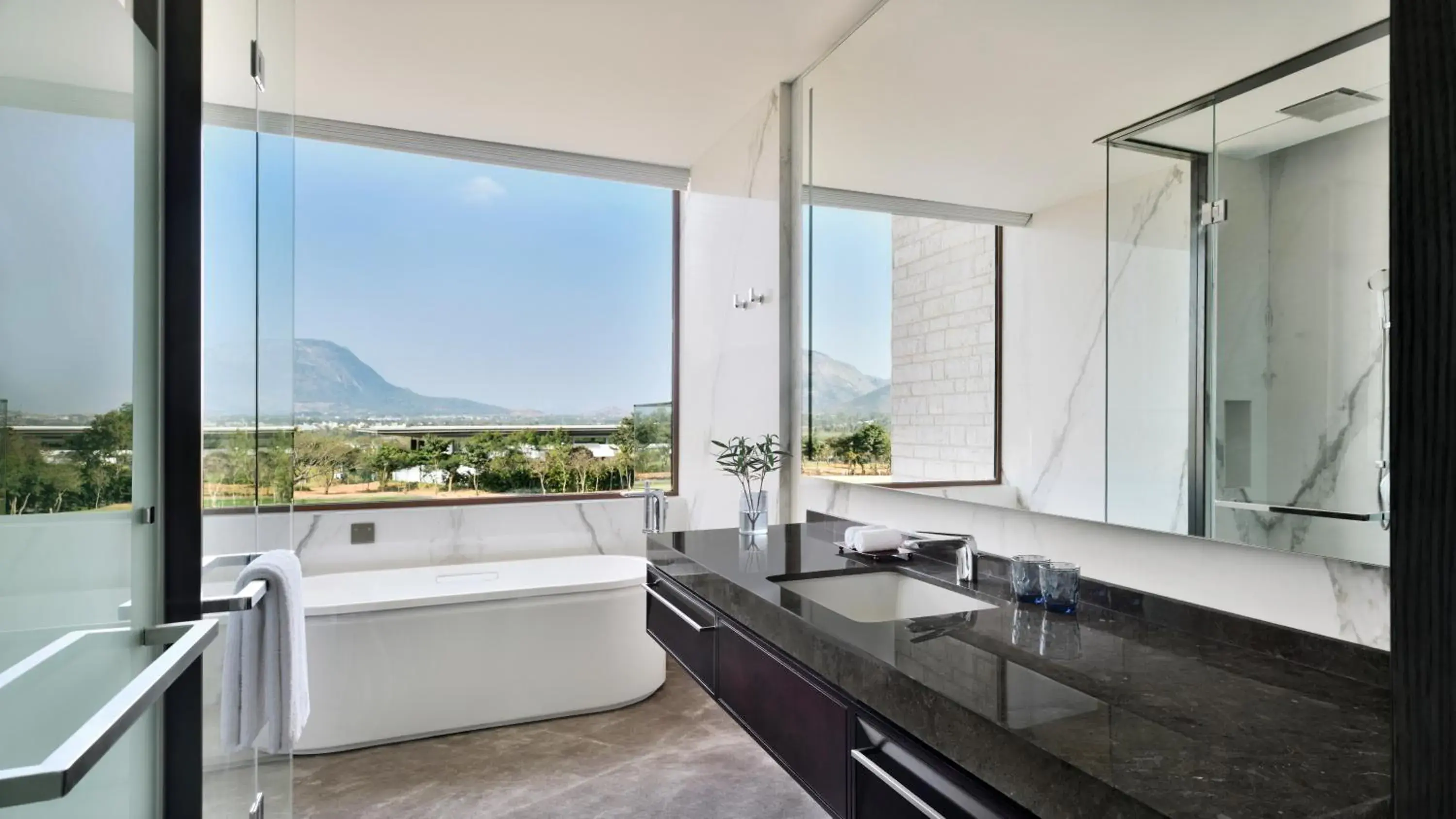 Garden Terrace, Guest room, 2 Queen, Garden view, Balcony - single occupancy in JW Marriott Hotel Bengaluru Prestige Golfshire Resort & Spa Garden Terrace, Guest room, 2 Queen, Garden view, Balcony - single occupancy in JW Marriott Hotel Bengaluru Prestige Golfshire Resort & Spa