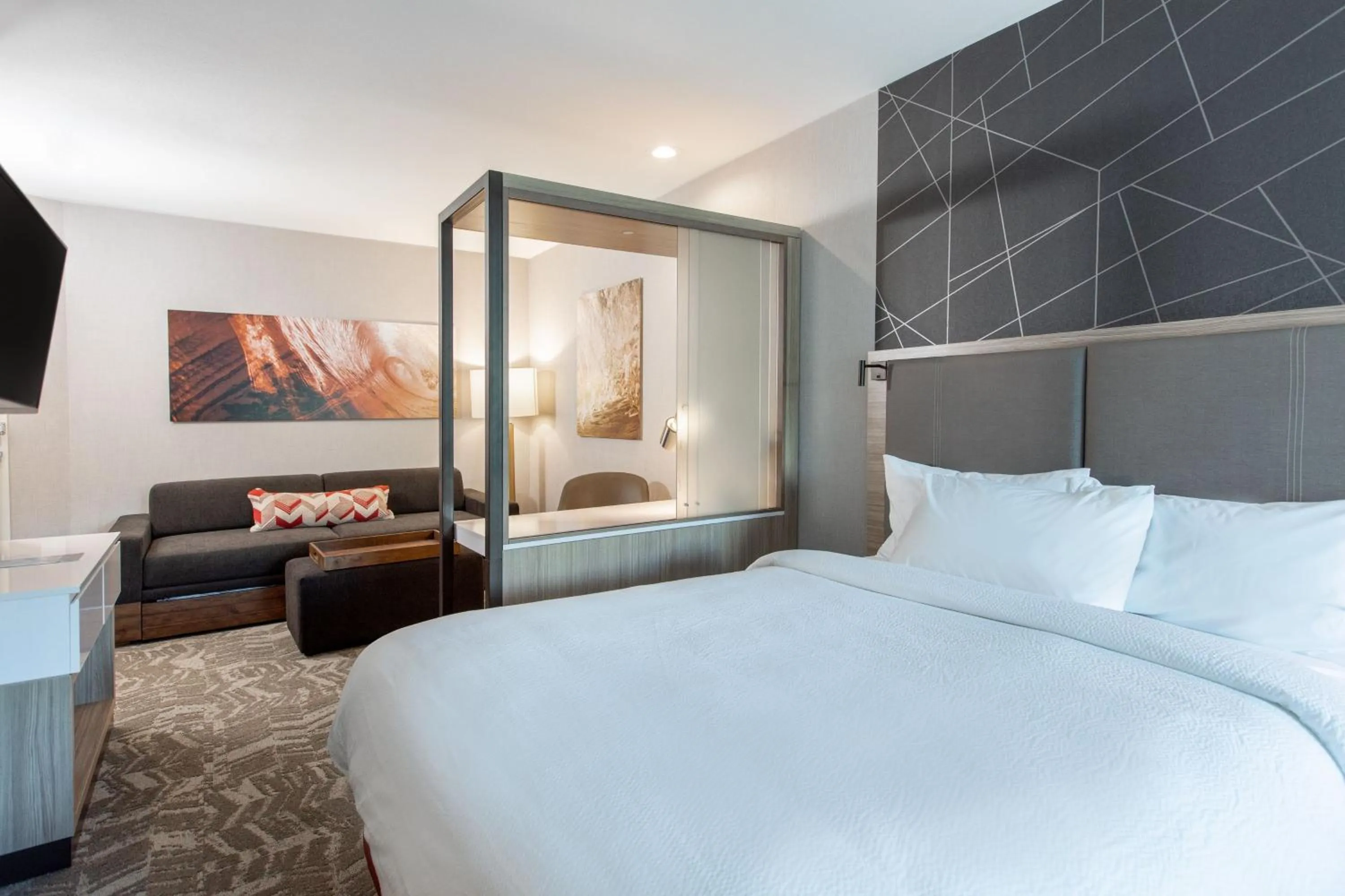 Bedroom, Bed in SpringHill Suites by Marriott Chester