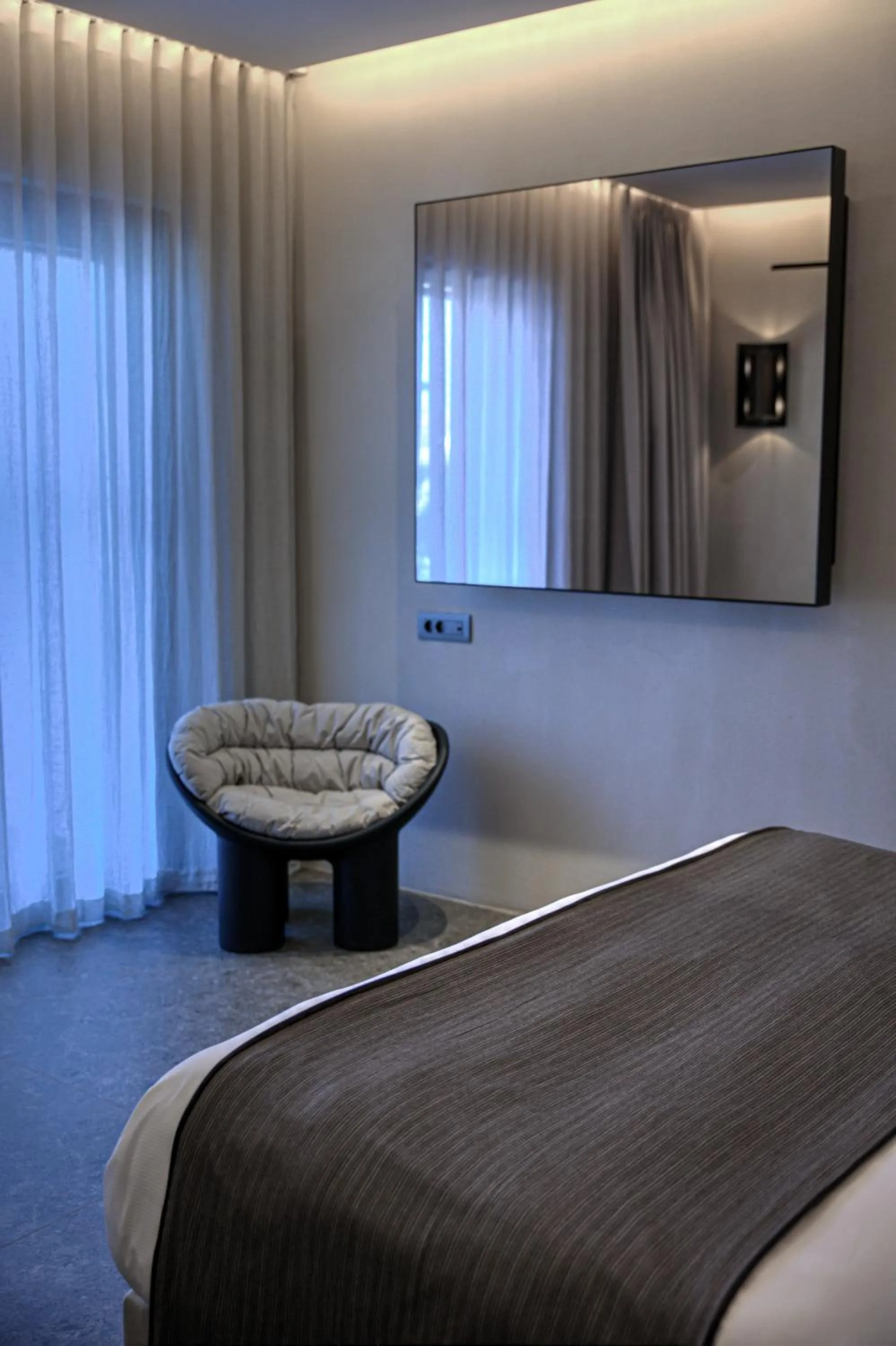 Bed in Noima Boutique Hotel Mykonos