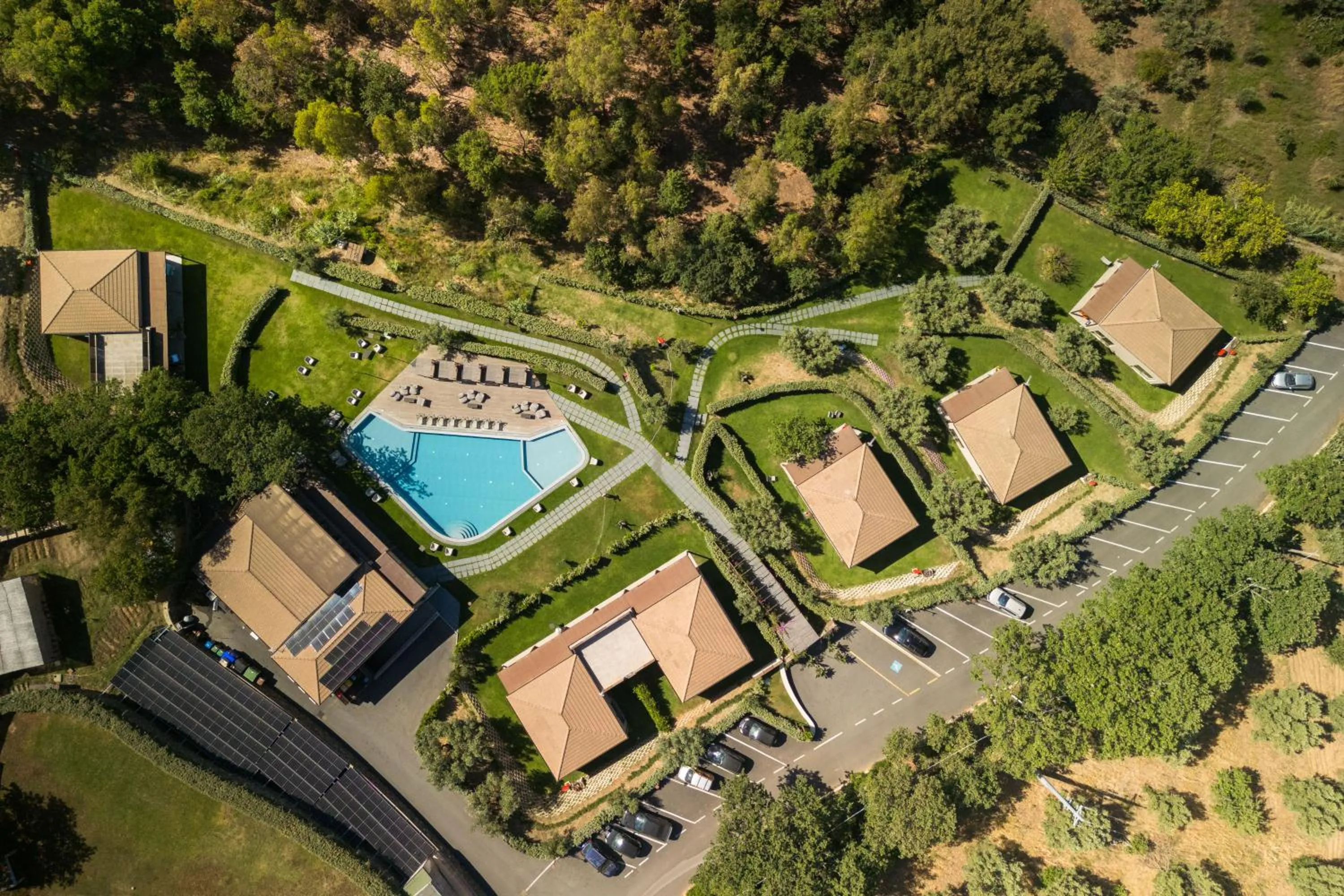 Bird's eye view in Hang Loose Cottage Hotel & Resort 4 stelle Gizzeria Calabria