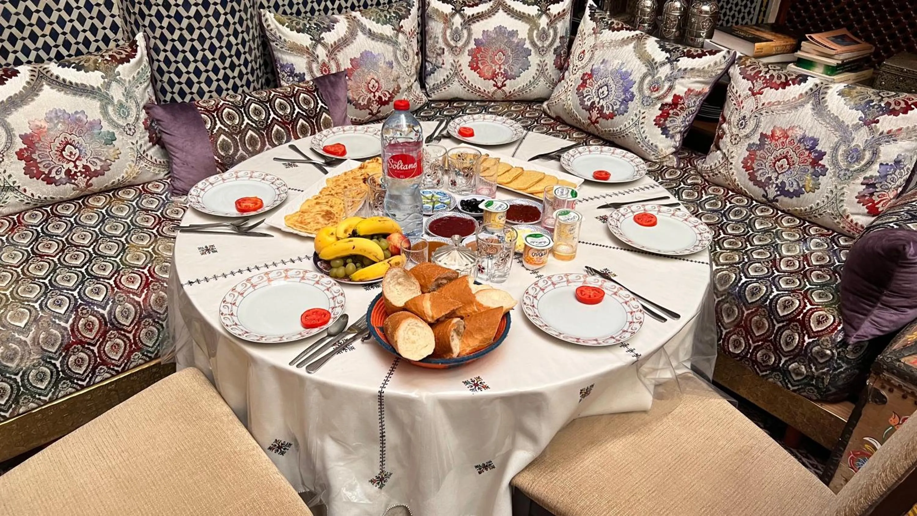 Breakfast in Riad Hadia Fes - Prestige Stay