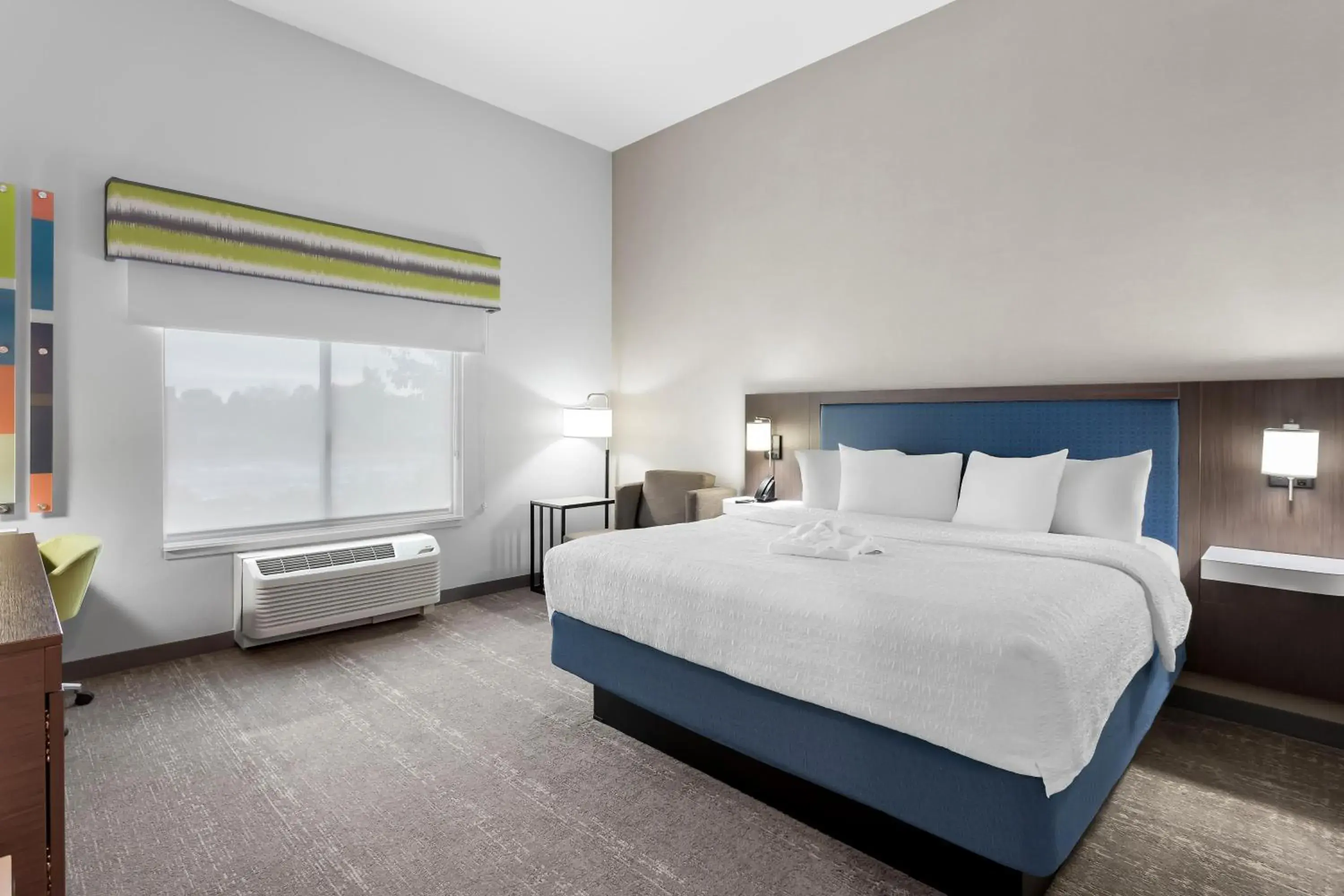 King Room - Hearing Access in Hampton Inn By Hilton Huntley Chicago King Room - Hearing Access in Hampton Inn By Hilton Huntley Chicago