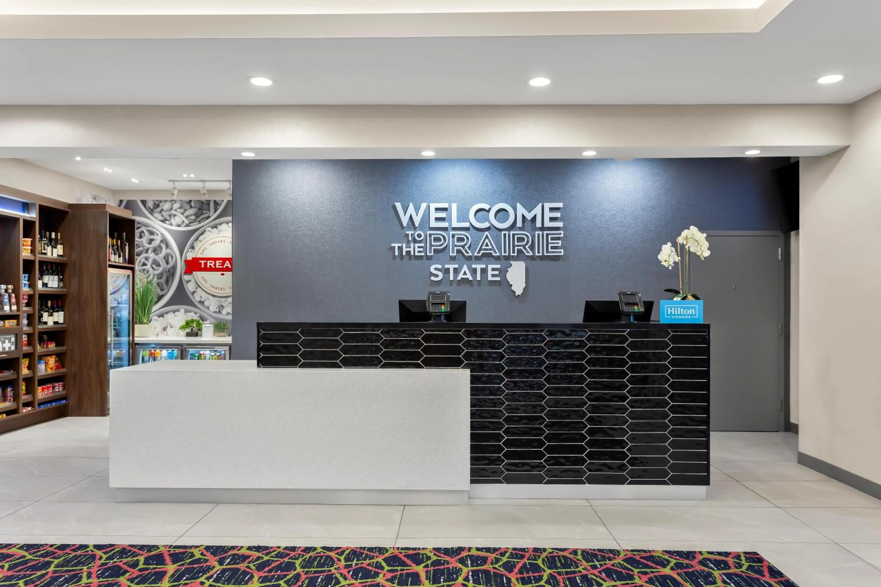 Lobby or reception in Hampton Inn By Hilton Huntley Chicago