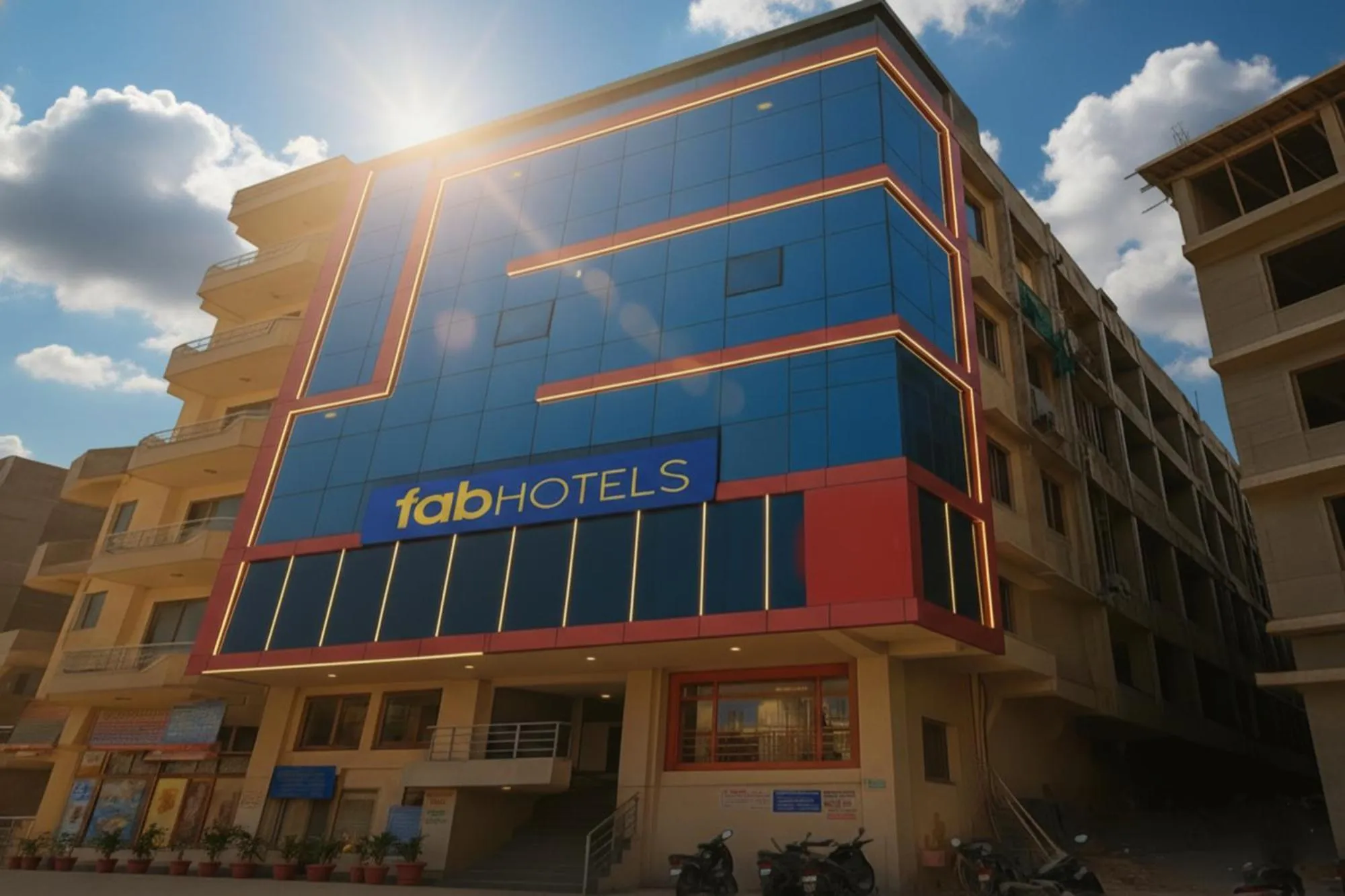 Facade/entrance in FabHotel The Golf Inn