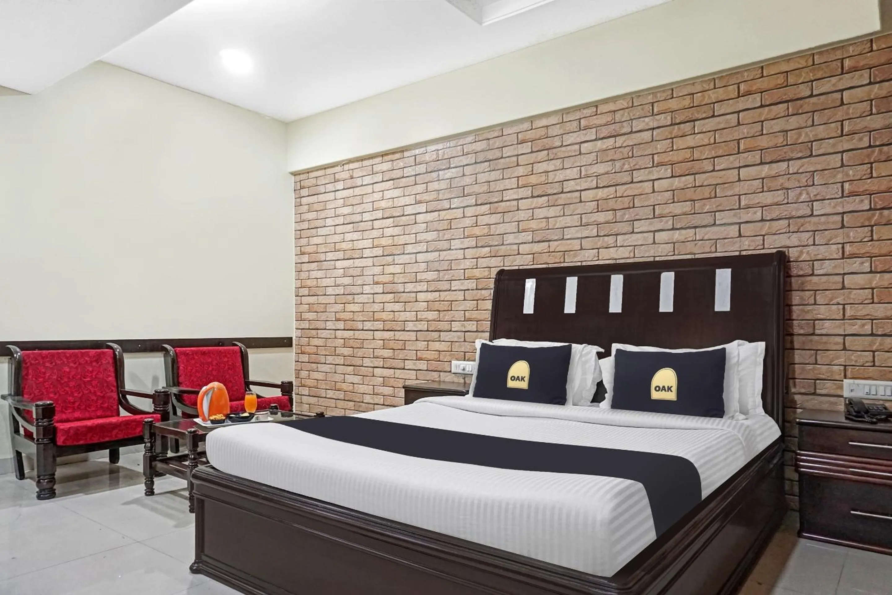 Bedroom, Bed in Townhouse OAK Gharonda Residency Near Sant Tukaram Nagar Metro Station