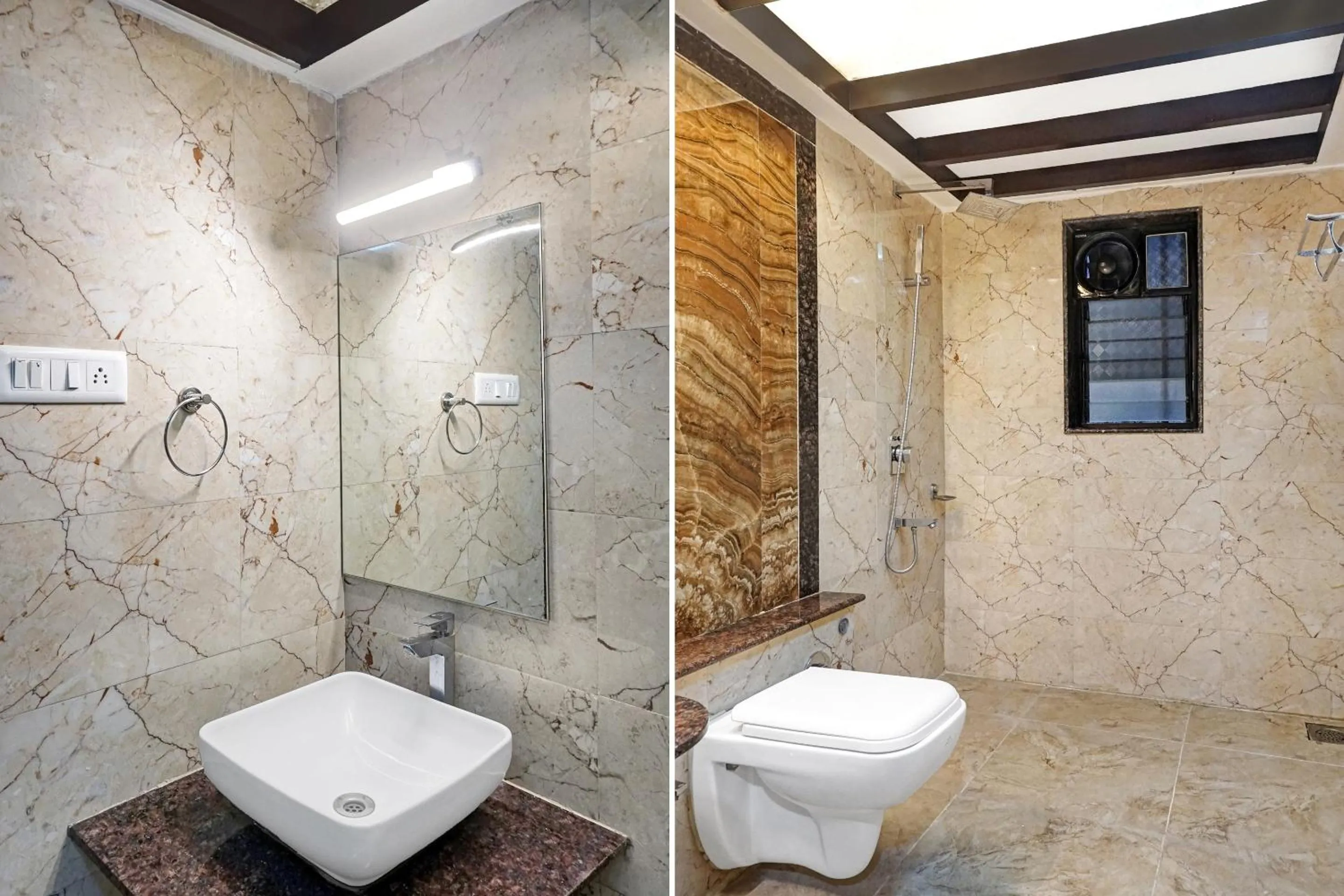 Bathroom in Townhouse OAK Gharonda Residency Near Sant Tukaram Nagar Metro Station