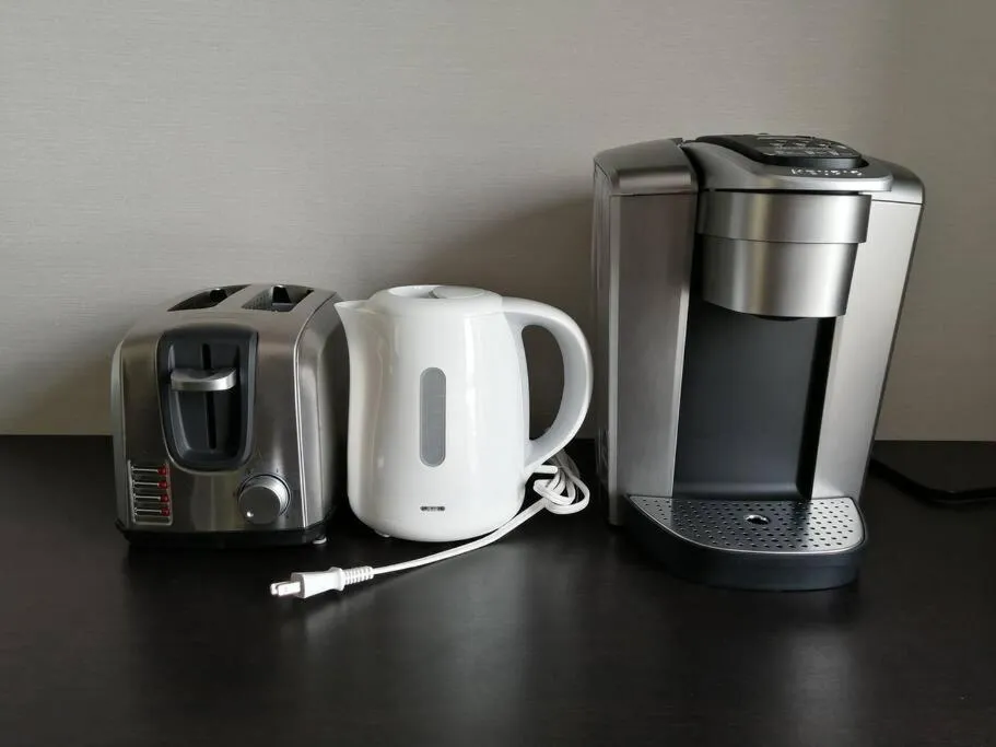 Coffee/tea facilities in SALTY HOUSE：海が目の前！