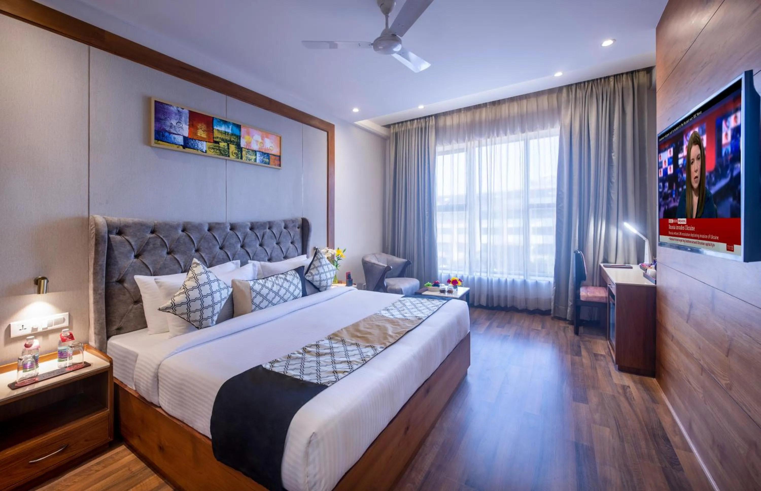 Bedroom, Bed in Lords Inn Chandigarh Zirakpur