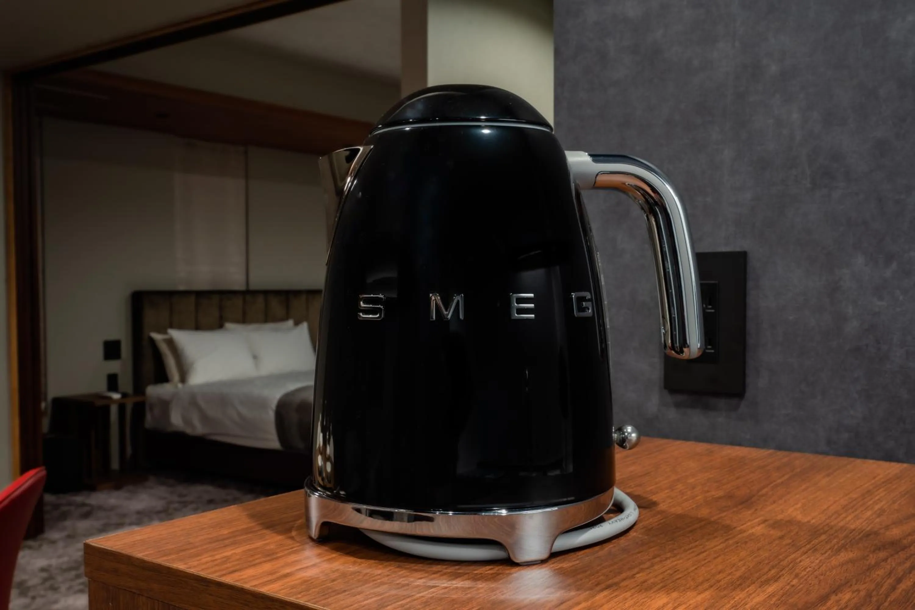 kitchen, Bed in Randor Hotel Hiroshima Prestige