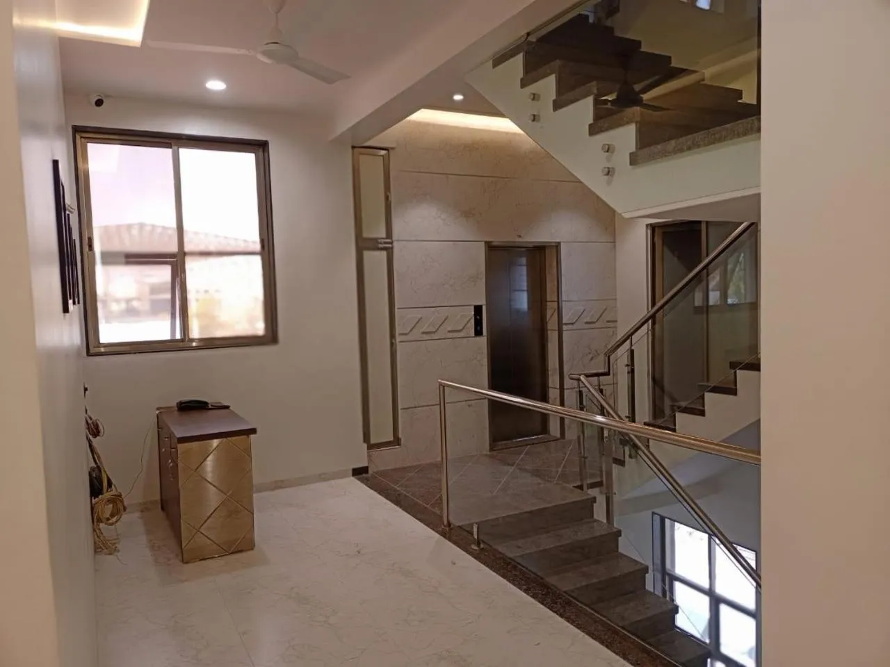 Inner courtyard view in Hotel Rose Gold