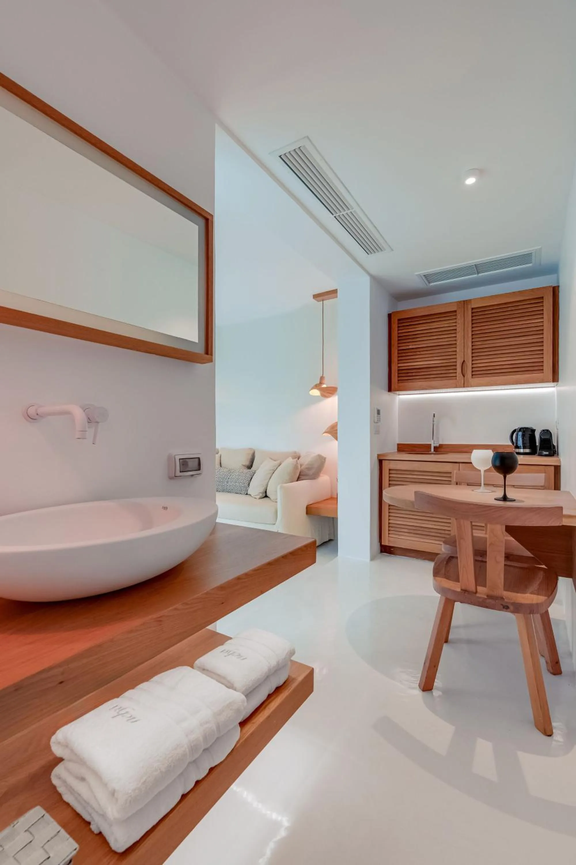 Seating area, Bed in Nelya Suites