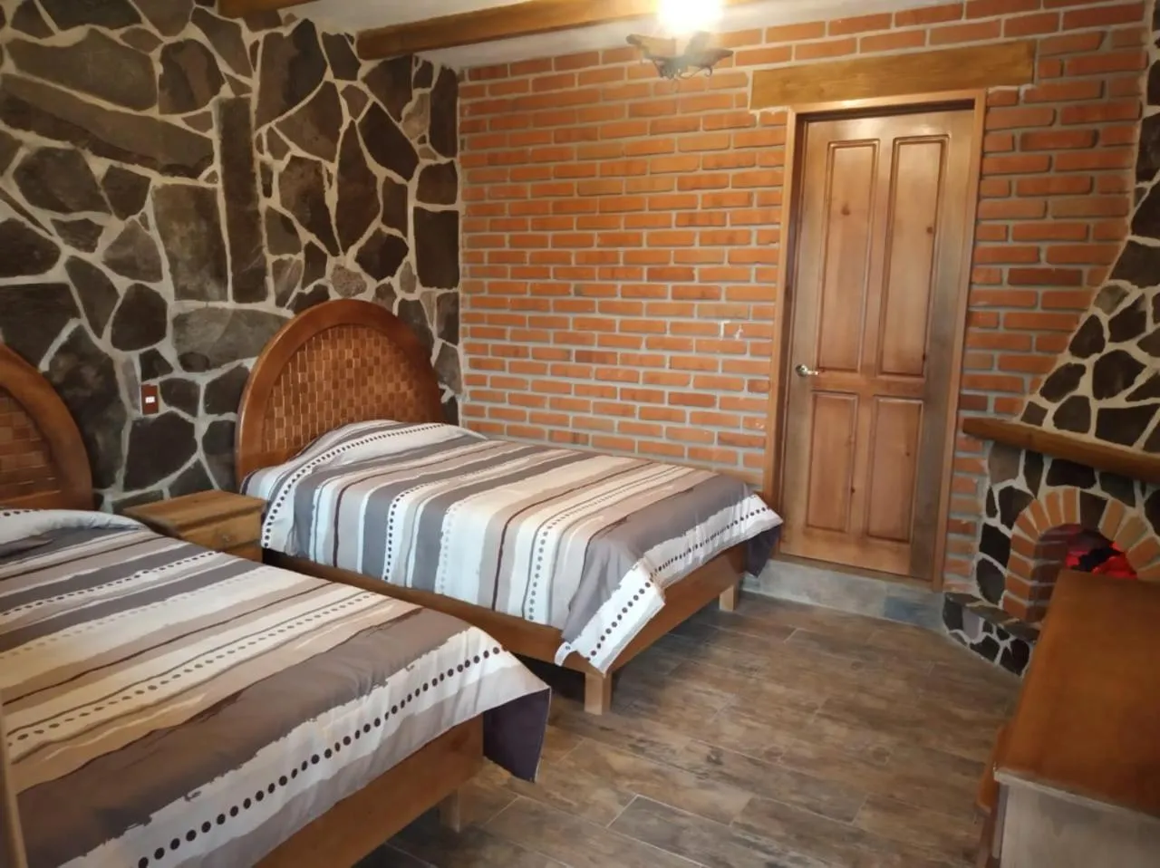 Bed in Cabañas Doña Anita