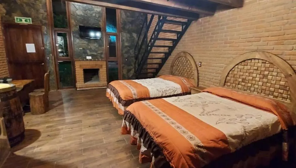 Bed in Cabañas Doña Anita