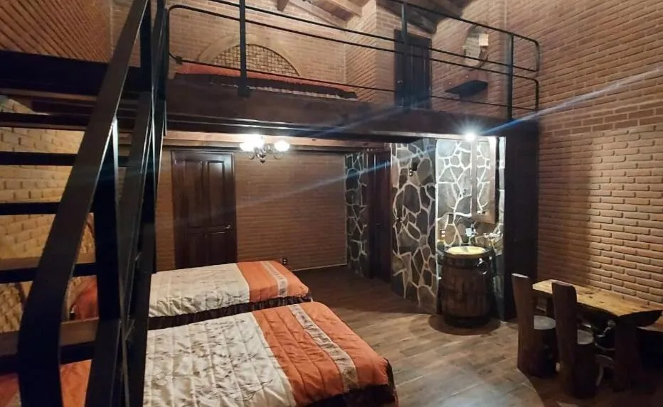 Bed in Cabañas Doña Anita